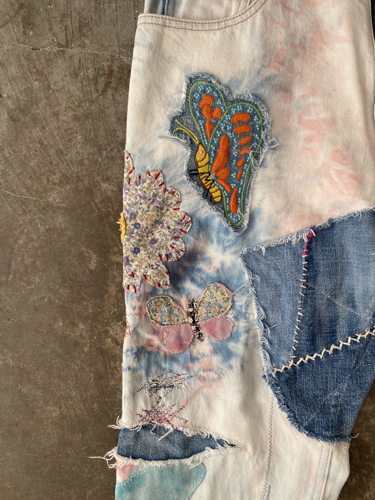 Kapital Kapital Kountry Crazy Papillon Flare Denim Chrome Hearts Size US 36 / EU 52 - 3 Thumbnail
