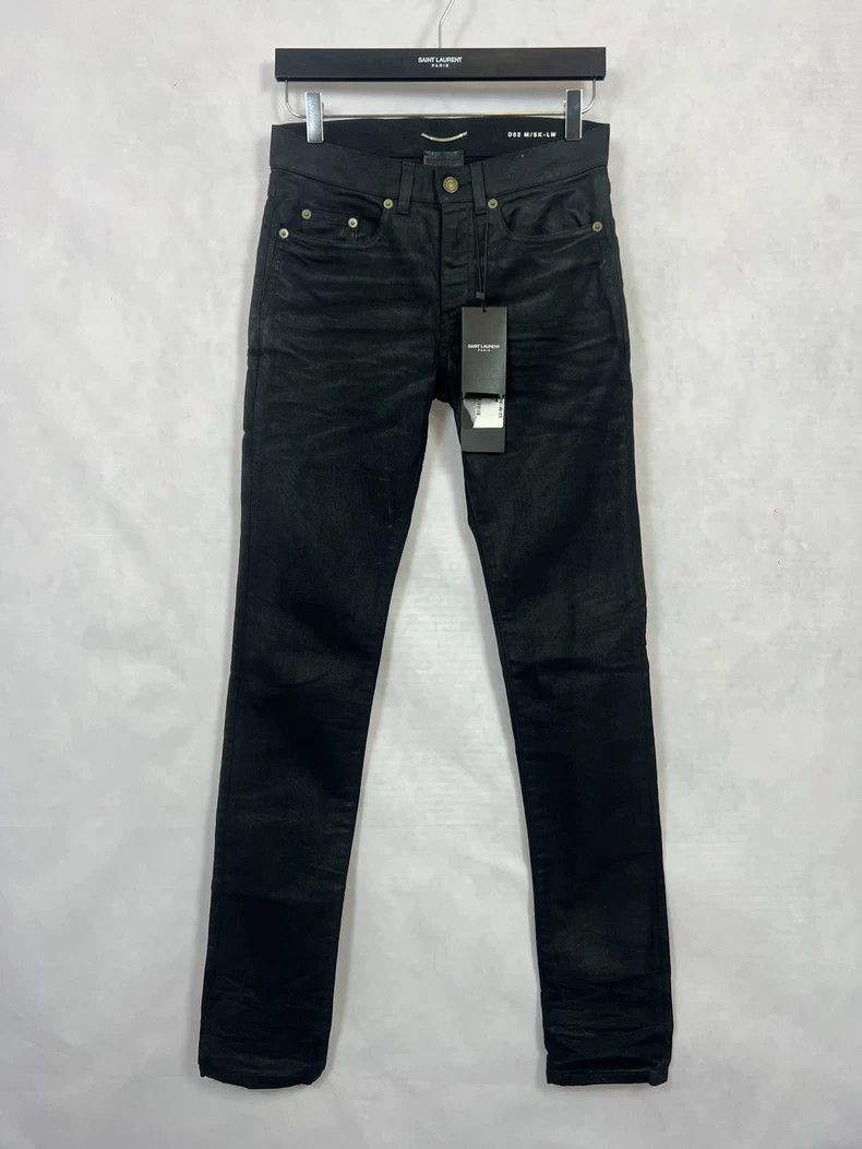 Saint Laurent Paris Saint Laurent Distressed Black Denim Jeans - dmc Size US 27 - 1 Thumbnail
