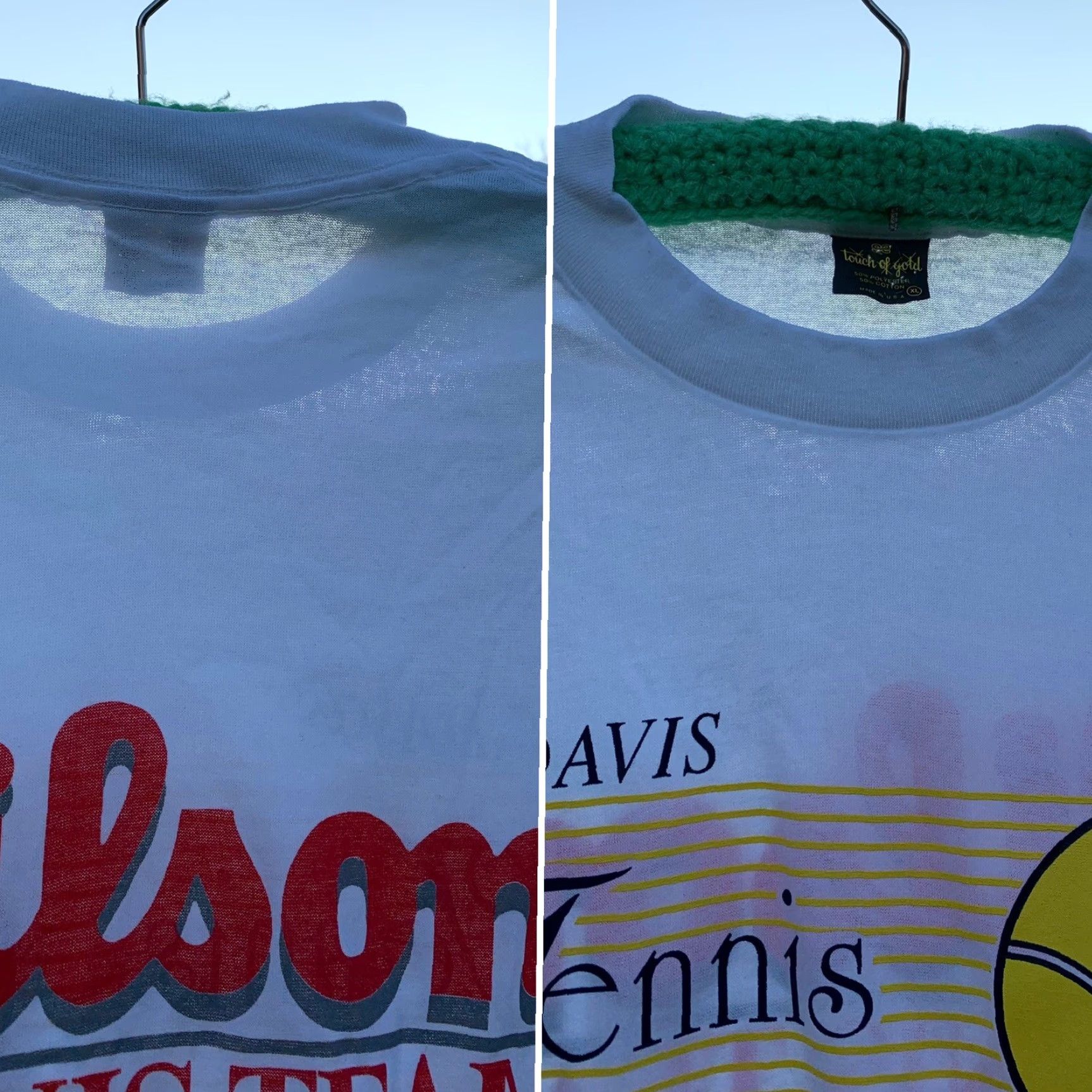 Wilson vintage UC Davis Tennis t-shirt Wilson Tennis Team made in USA size XL Size US XL / EU 56 / 4 - 4 Thumbnail