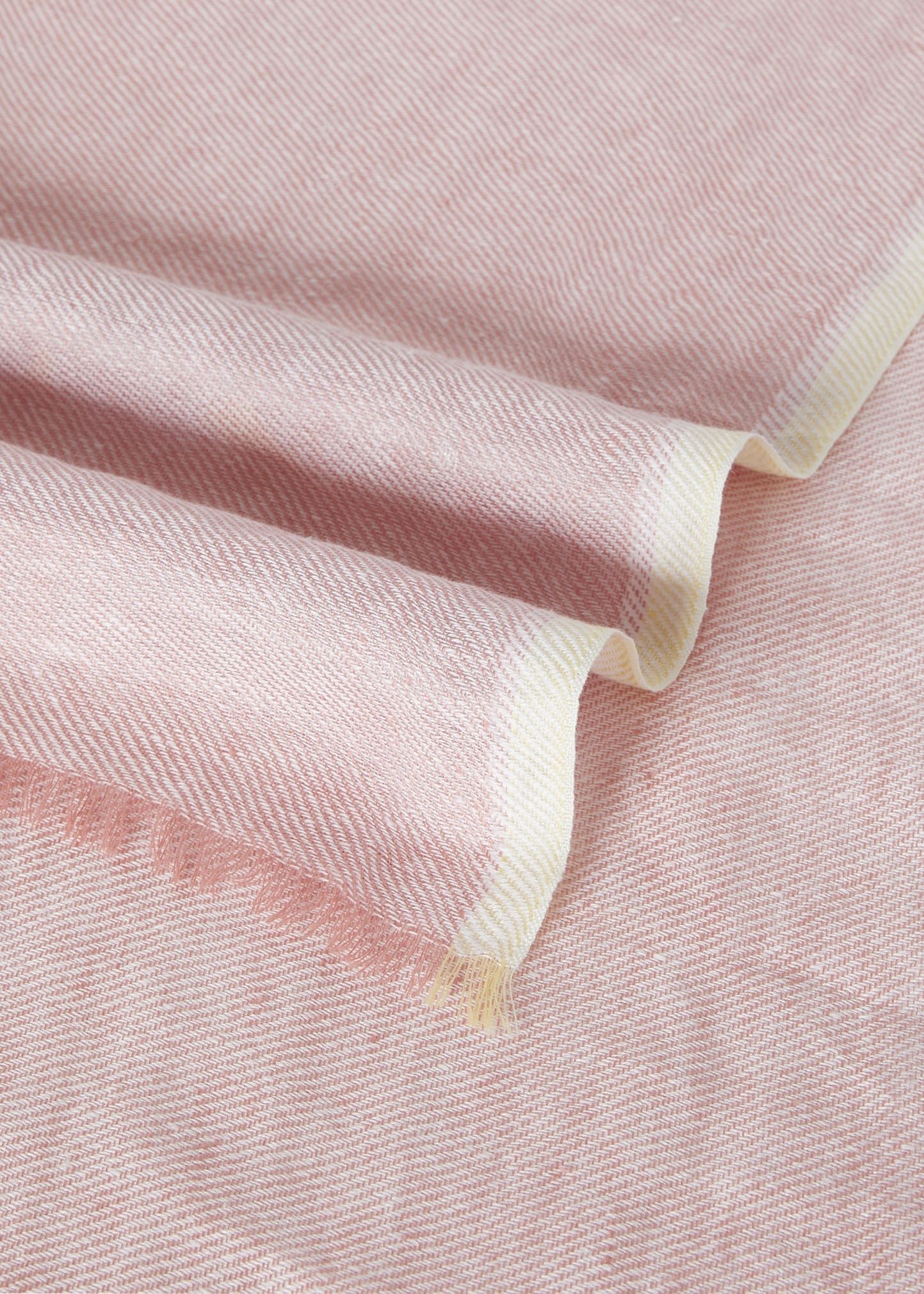 Loro Piana o1srvl11e0824 Size: OS / Tramontana Linen Scarf in Pink Size ONE SIZE - 3 Thumbnail