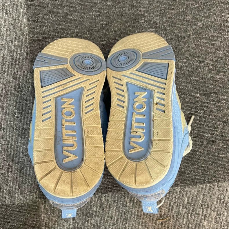 Louis Vuitton Louis Vuitton Porcelain Blue Skateboard Shoes Size US 8 / EU 41 - 4 Thumbnail