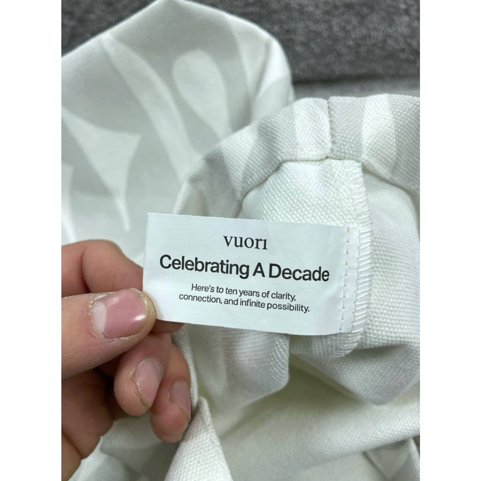 Vera Bradley Vuori Bags Womens Tote White Cotton Double Handle Strap Celebrating a Decade Size ONE SIZE - 7 Thumbnail
