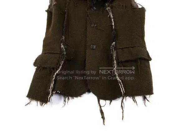 Comme des Garcons Comme des Garcons Olive green vintage waistcoat top Size S / US 4 / IT 40 - 5 Thumbnail