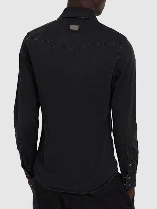 Dolce & Gabbana o1lsvrm0425 Denim Shirt in Dark Grey Size US L / EU 52-54 / 3 - 3 Thumbnail