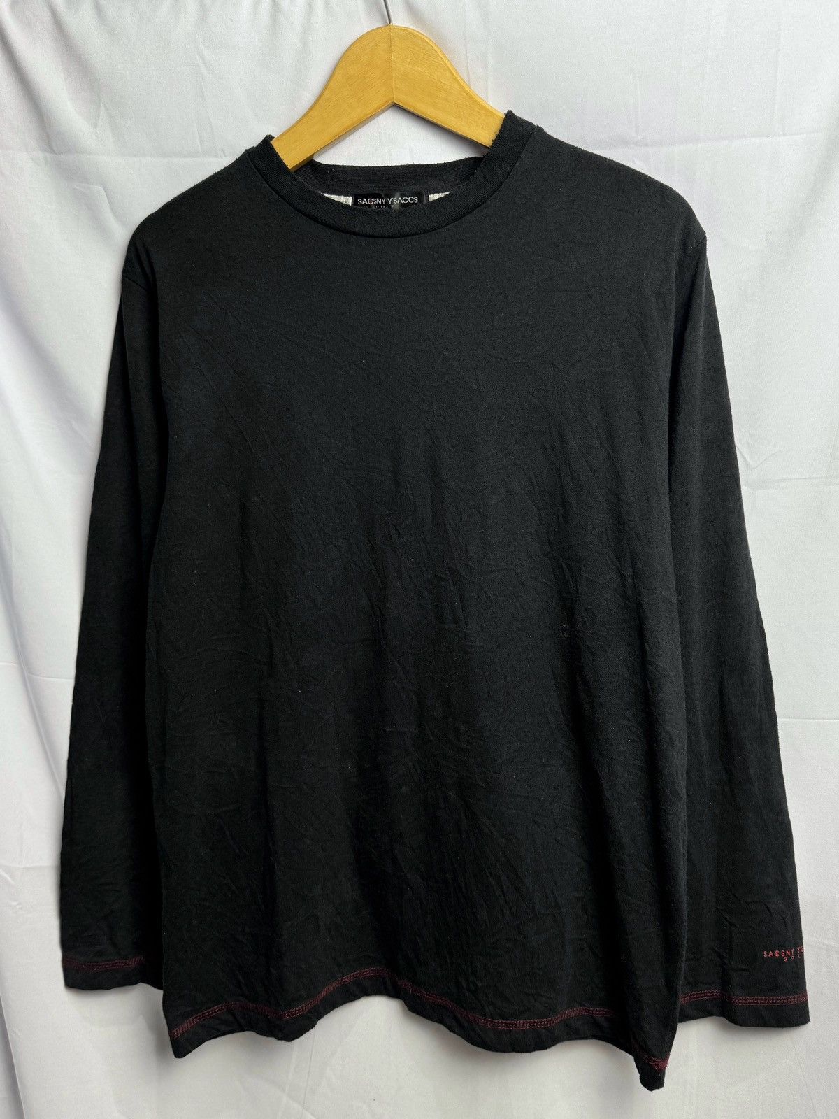 Yohji Yamamoto YOHJI YAMAMOTO Y'SACCS BLACK LONG SLEEVE Size US M / EU 48-50 / 2 - 3 Thumbnail