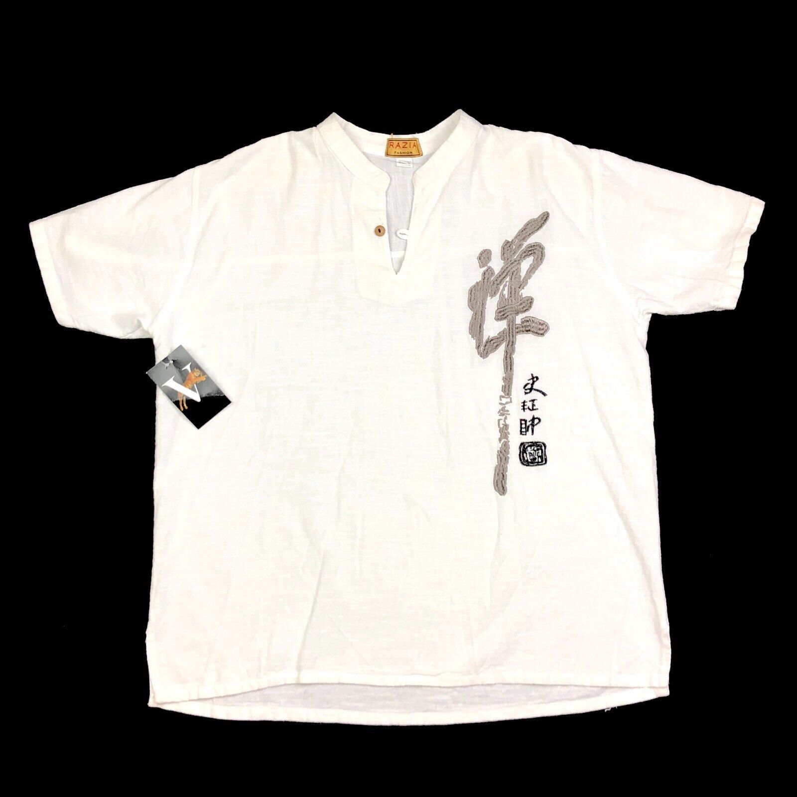 Vintage Razia Fashion 1/4 Embroidred Lightweight Shirt Top Size XL Size US XL / EU 56 / 4 - 1 Thumbnail