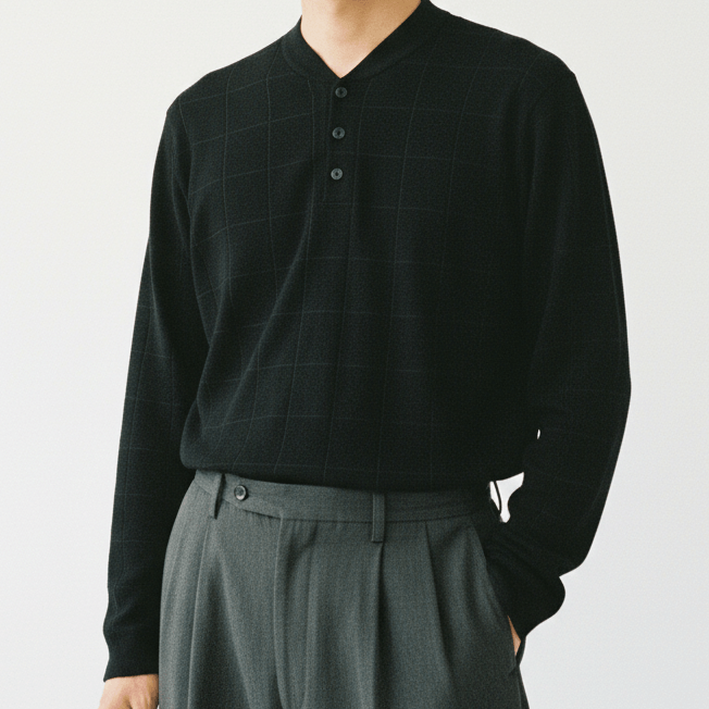 Comme Ca Ism Comme Ca Ism Checked Long Sleeve Sweatshirts Jumper Size US L / EU 52-54 / 3 - 1 Thumbnail