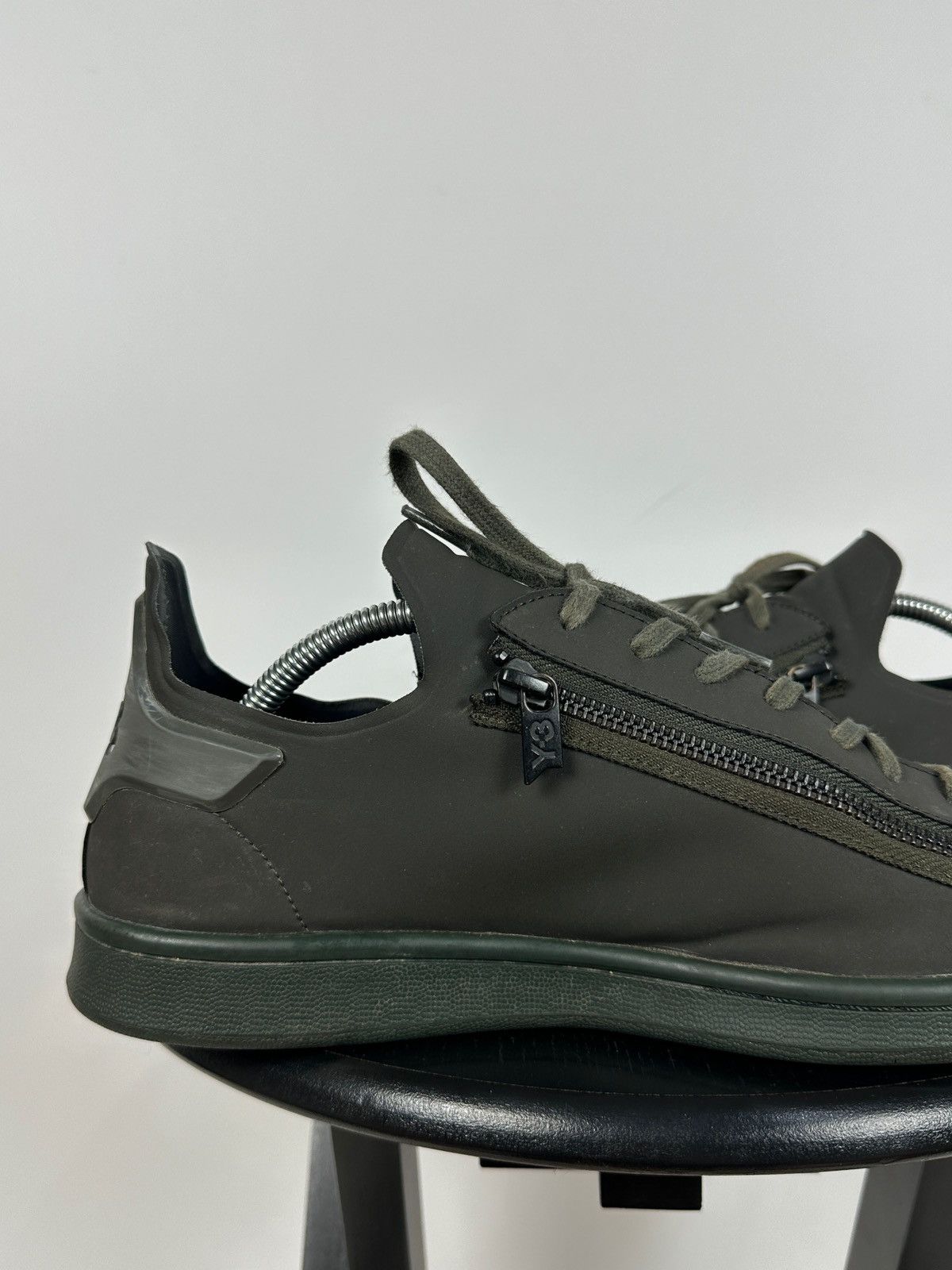 Adidas Adidas Y-3 Stan Smith Zip Khaki Low Top Sneakers Size US 8.5 / EU 41-42 - 21 Thumbnail