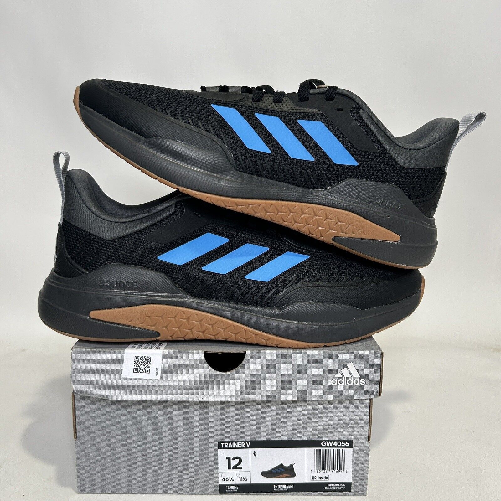 Adidas Adidas Trainer V “Blue Black” 2024 Size US 12 / EU 45 - 1 Thumbnail