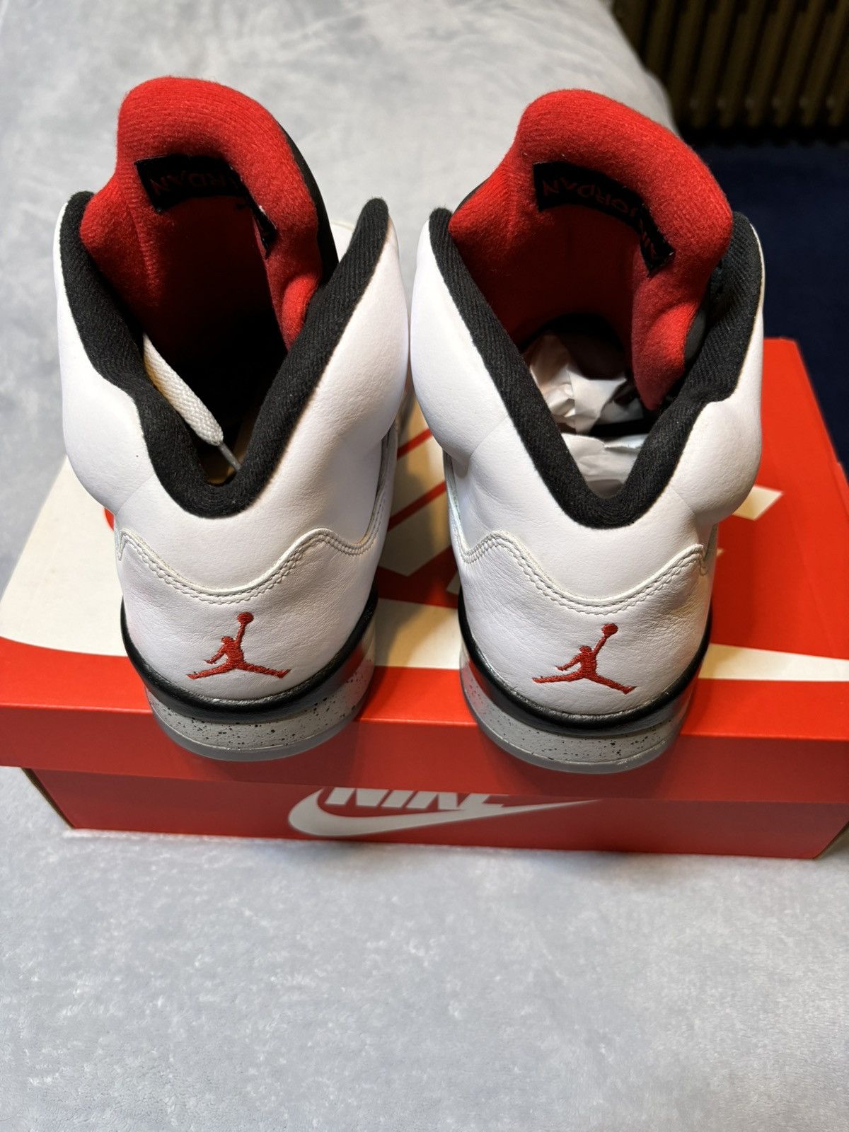 Jordan Brand Air Jordan 5 Retro White Cement 2017 Size 10 Size US 10 / EU 43 - 5 Thumbnail