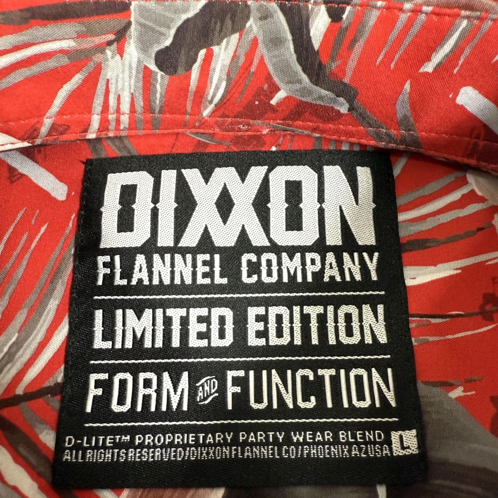 ALOHAS Dixxon Shirt Mens L Red Floral Hawaiian Button Up Short Sleeve Collared Snap-On Tool Graphic Size US L / EU 52-54 / 3 - 7 Thumbnail