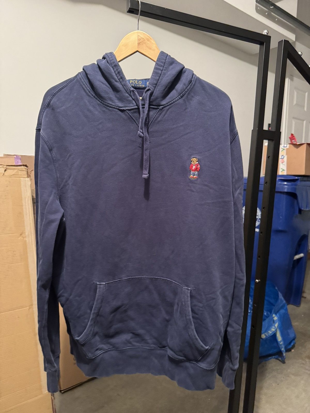 Polo Ralph Lauren Polo Ralph Lauren Embroidered Bear Hoodie Size US XL / EU 56 / 4 - 1 Thumbnail