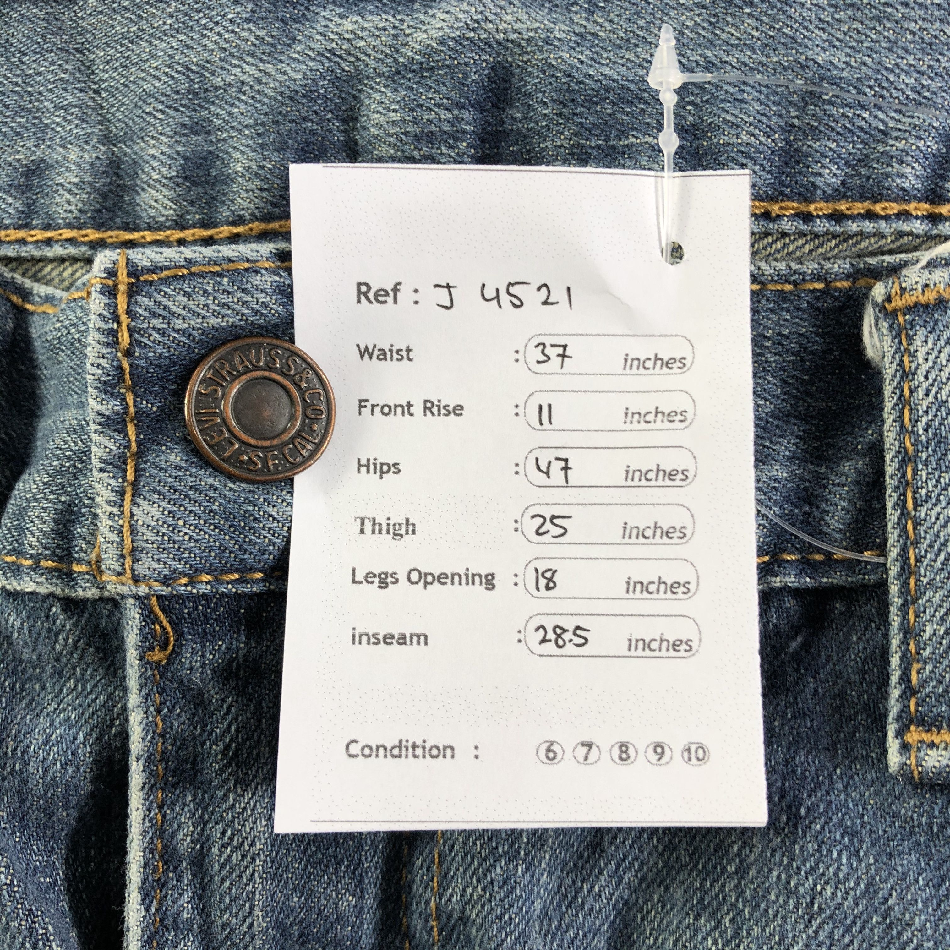 Levi's Vintage Levis 559 Jeans-J4521 Size US 37 - 12 Thumbnail
