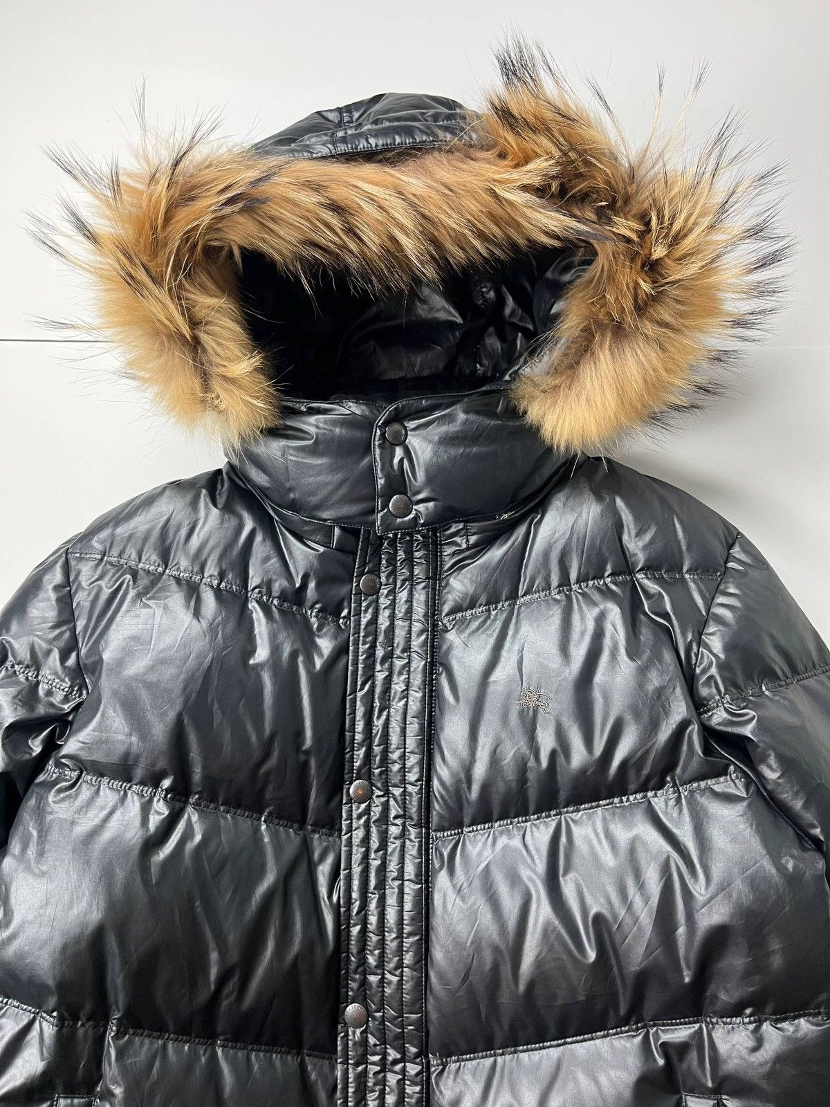 Burberry 00’ Japanese Burberry fur puffer jacket Size US L / EU 52-54 / 3 - 2 Thumbnail