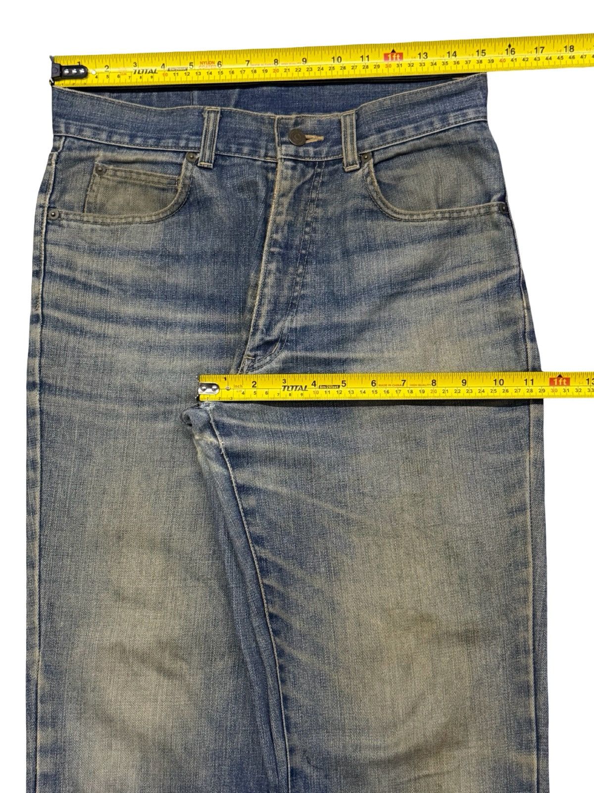 Japanese Brand Vintage 90s Halley Stone Japanese Denim Jeans |Fade Wash W30 Size US 30 / EU 46 - 15 Thumbnail