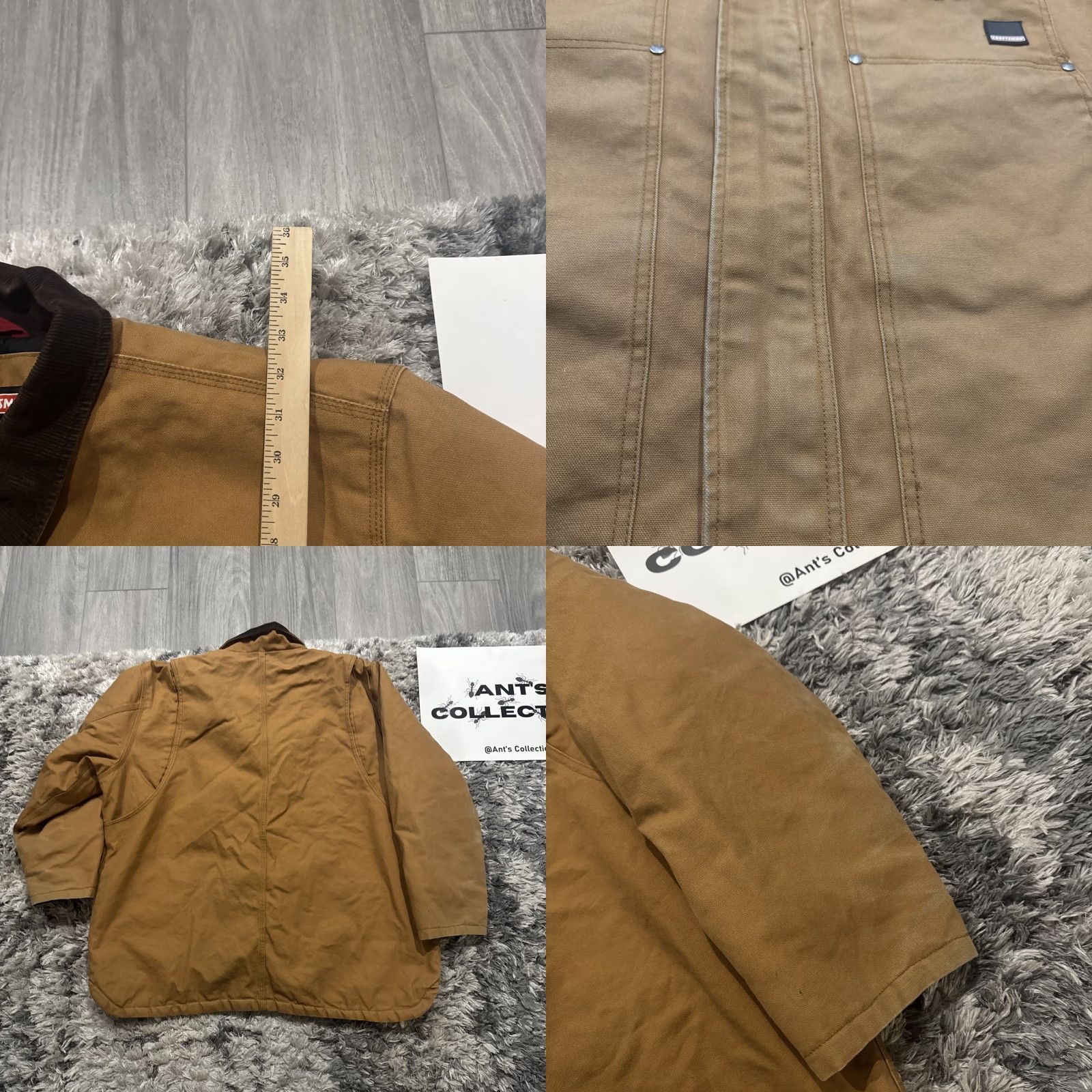Vintage VINTAGE Craftsman Brown Workwear Chore Jacket Bomber Jacket 2XL Men HTF Rare 00’s Y2K Cotton Size US XXL / EU 58 / 5 - 8 Thumbnail