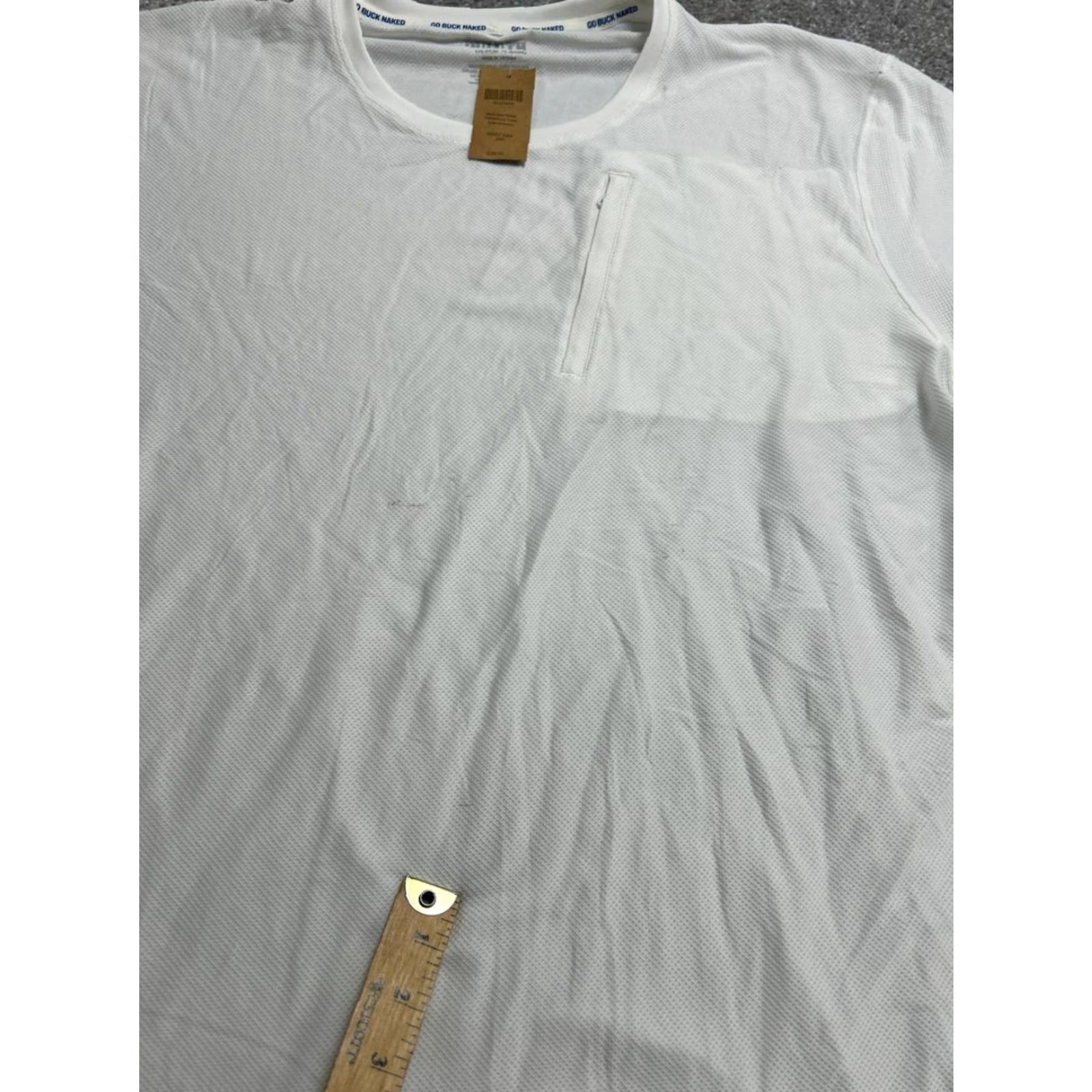 CO Duluth Buck Naked Performance Travel Crew Shirt Mens 3XL White Nylon Spandex Short Sleeve Crew Neck Practical Classic Outdoor Sports Size US XXL / EU 58 / 5 - 5 Thumbnail