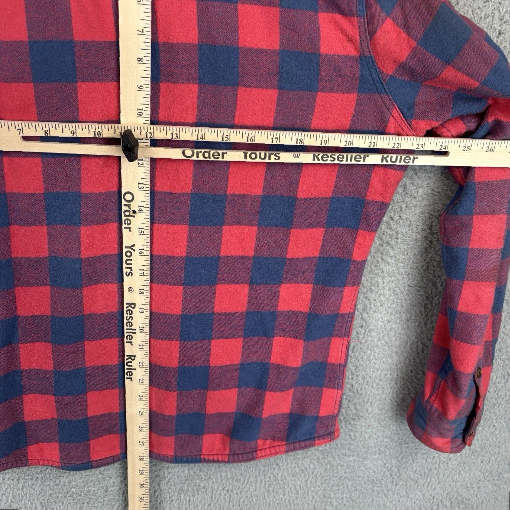 Abercrombie & Fitch VINTAGE Abercrombie & Fitch Thermal Lined Flannel Shirt Mens Large Plaid Red, Button-Up, Long Sleeve Size US L / EU 52-54 / 3 - 6 Thumbnail