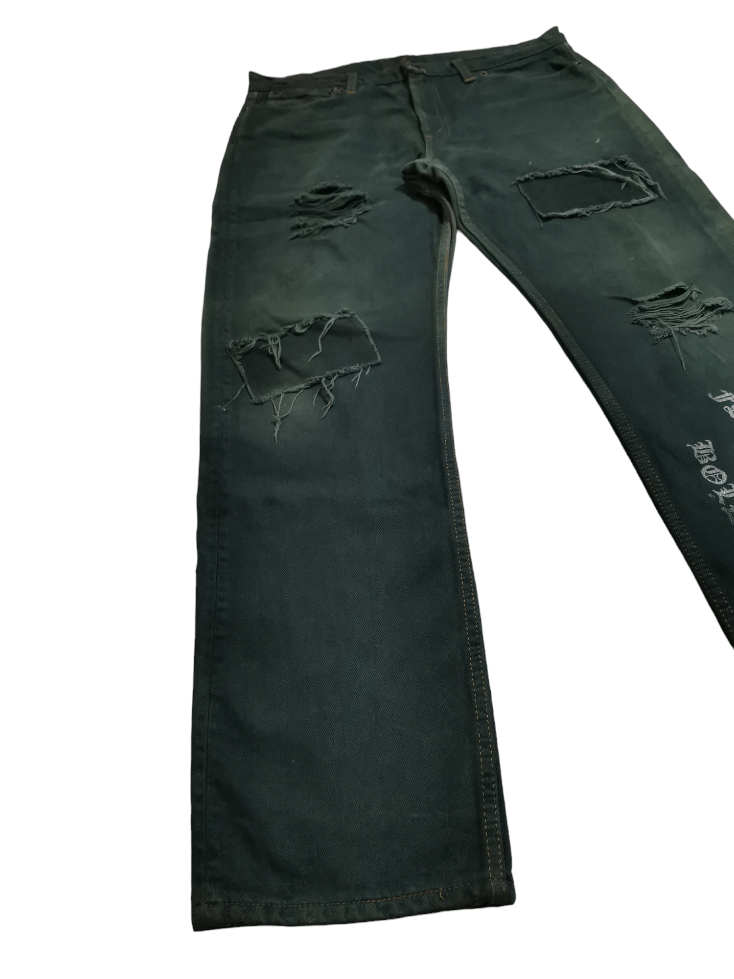 Jean × Vintage Japan Punk Seditionaries Patchwork Jeans Size US 34 / EU 50 - 3 Thumbnail