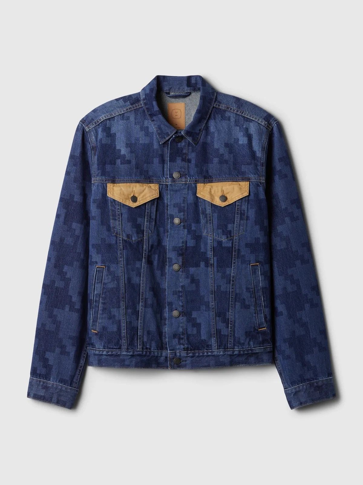 image of Dapper Dan Dap Denim Jacket in Blue/Navy, Men's (Size Large)