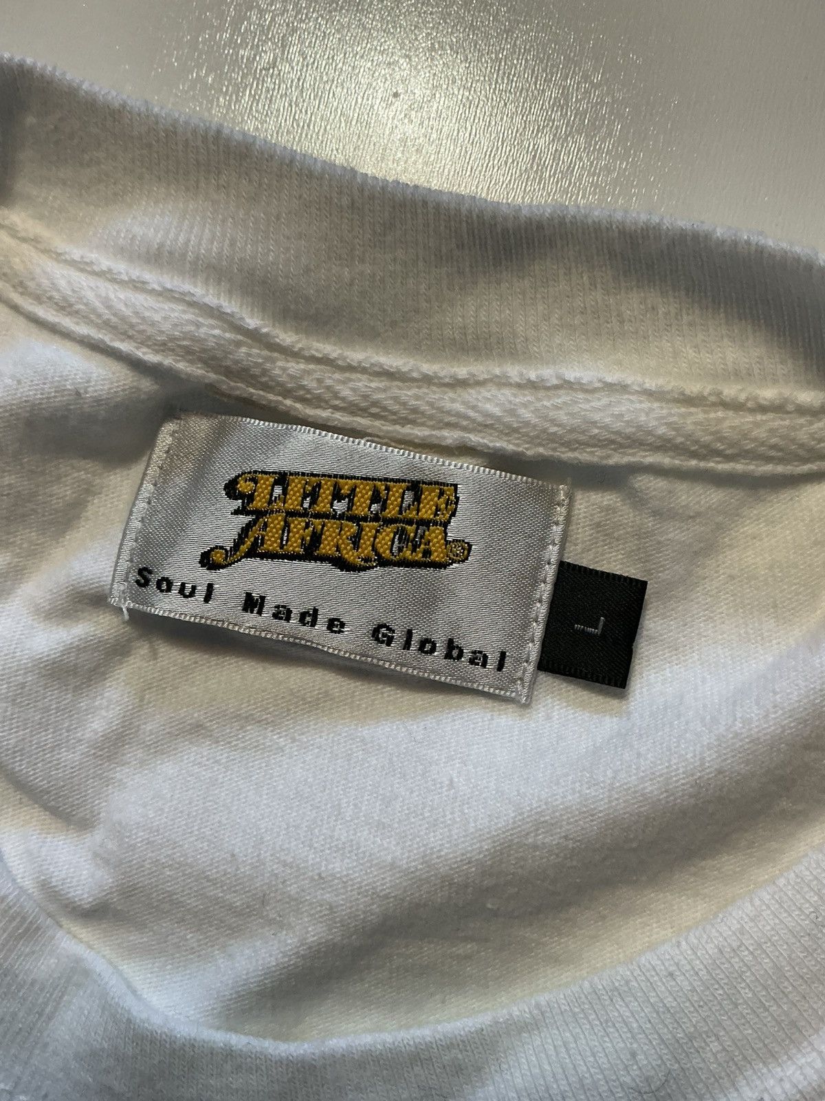 LITTLE AFRICA Little Africa Soul Made Global LA Graphic White S/S T-Shirt Size US L / EU 52-54 / 3 - 6 Thumbnail