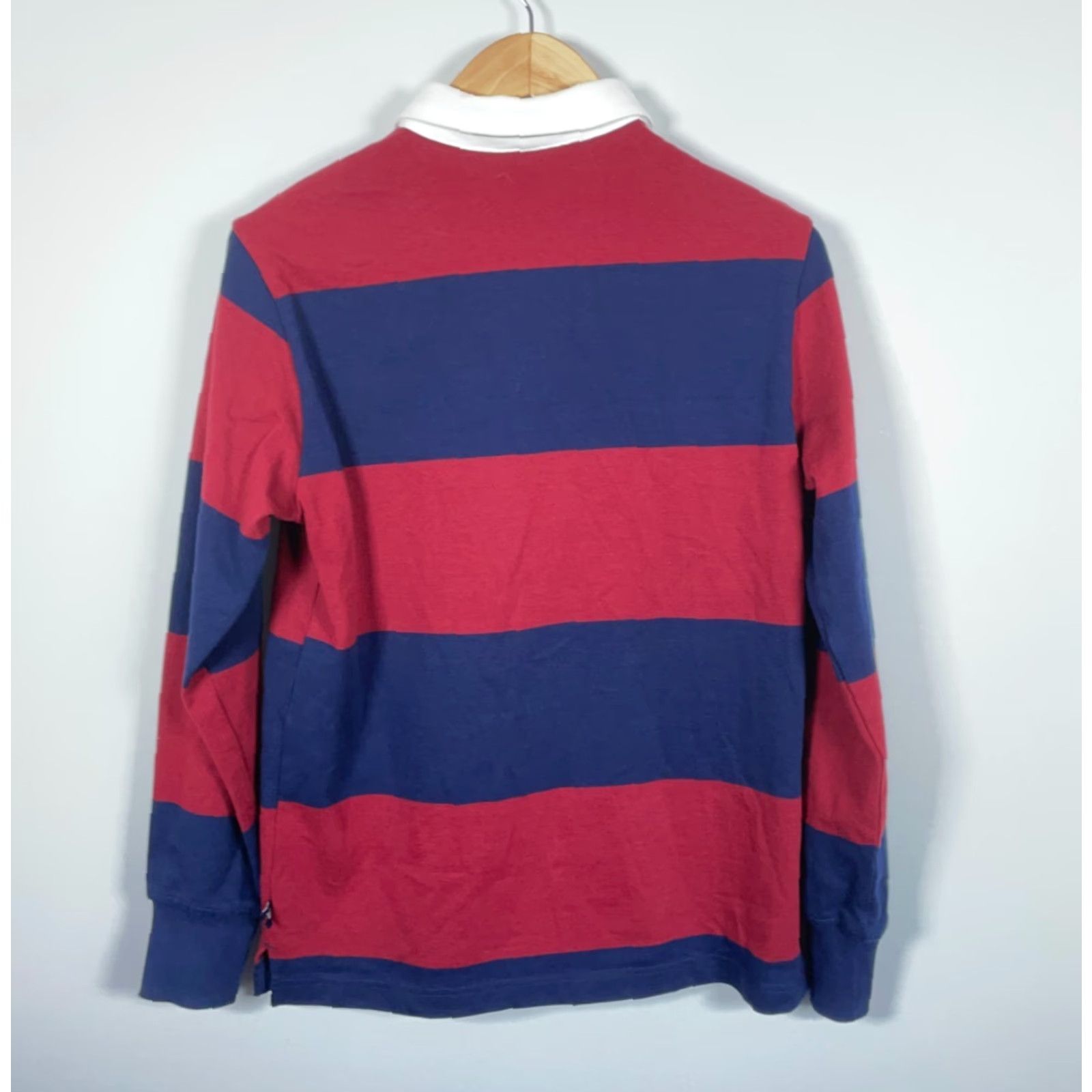 Rowing Blazers Rowing Blazers x Target Rugby Polo Shirt Mens Small Red Blue Stripe Embroidered Size US S / EU 44-46 / 1 - 2 Thumbnail