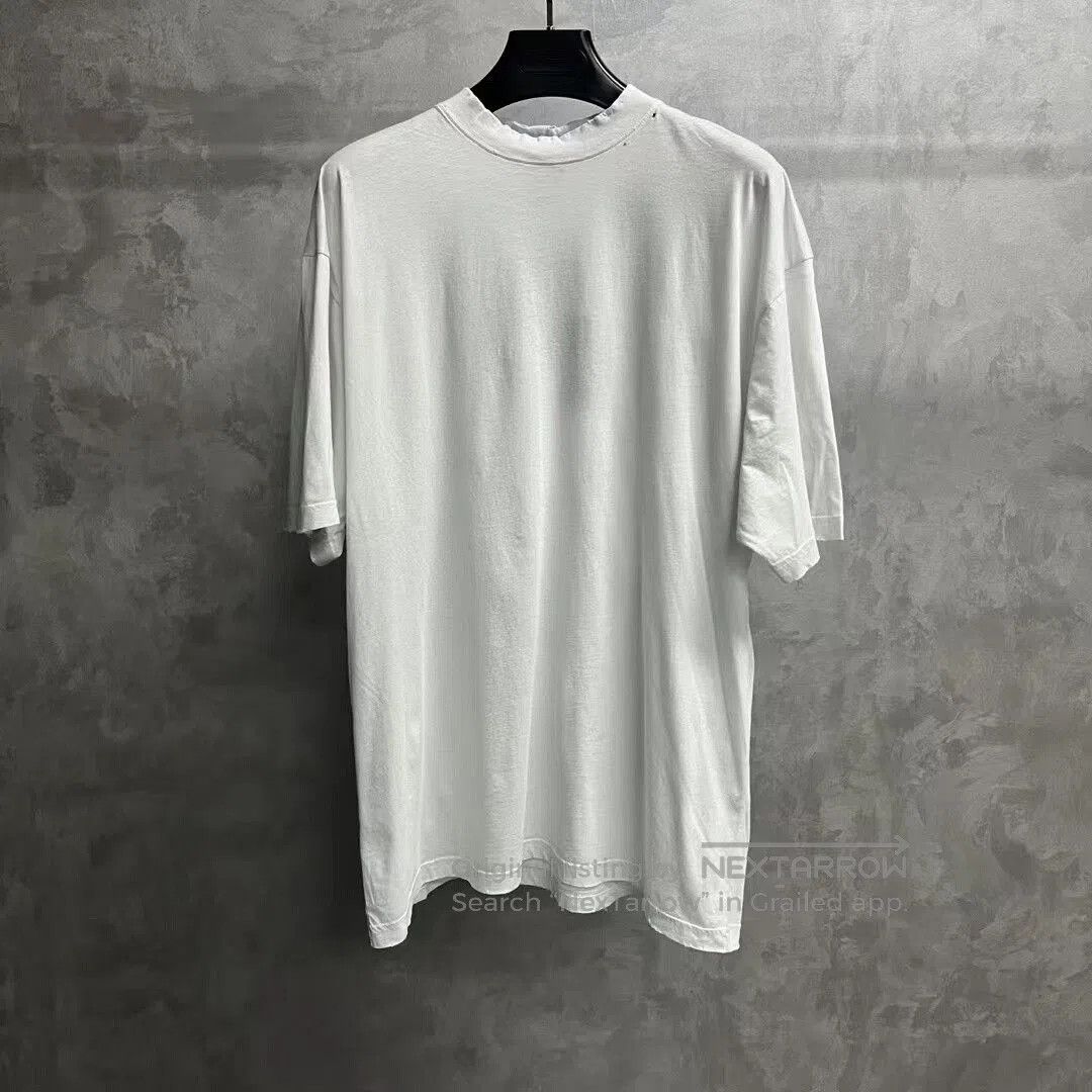 Balenciaga Balenciaga White Logo Print Casual T-Shirt. Size US S / EU 44-46 / 1 - 1 Thumbnail