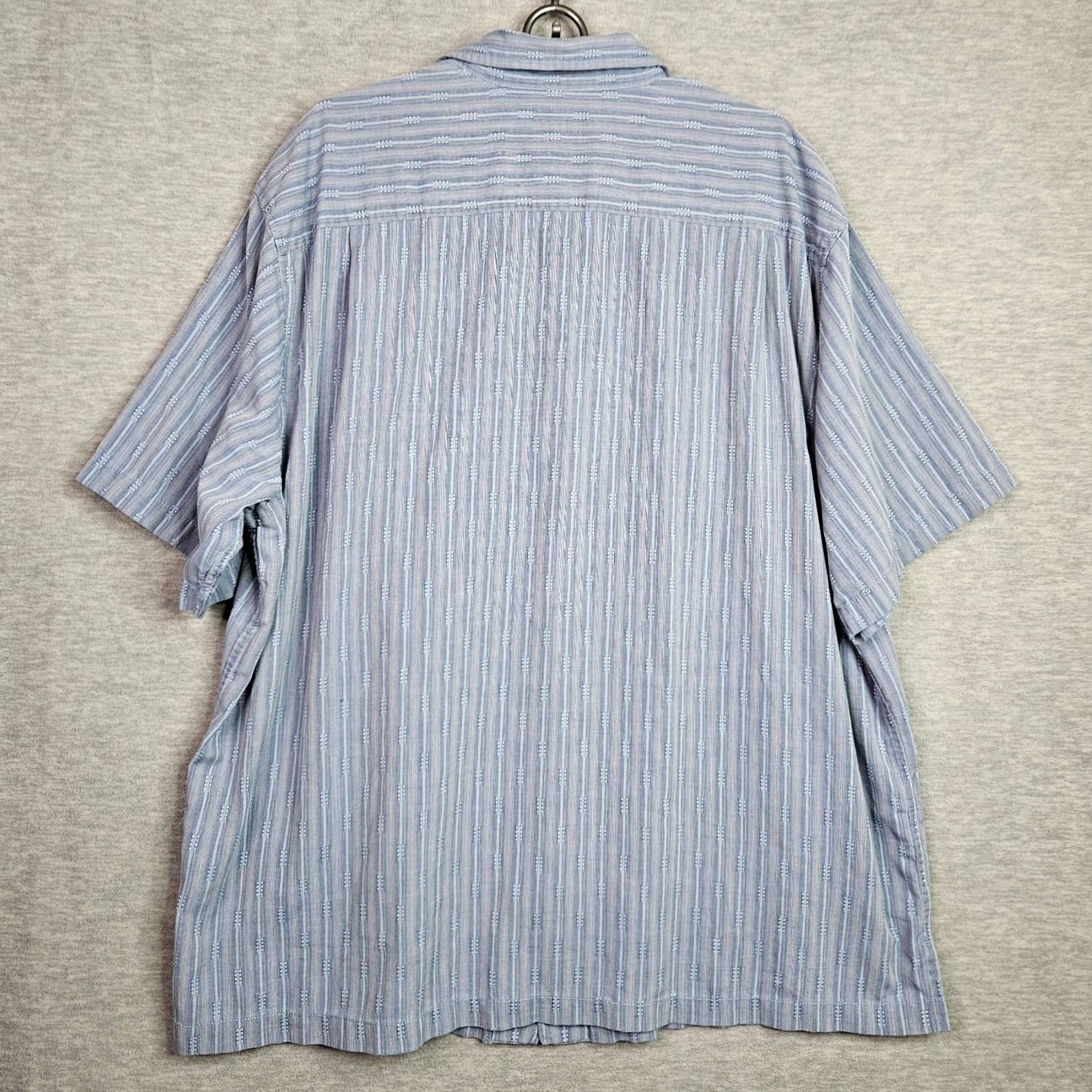 Tommy Bahama Tommy Bahama Button Front Short-sleeve Silk Blend Shirt 2XL Men's Multicolor Solid Shirt End Mens Size US XXL / EU 58 / 5 - 2 Thumbnail