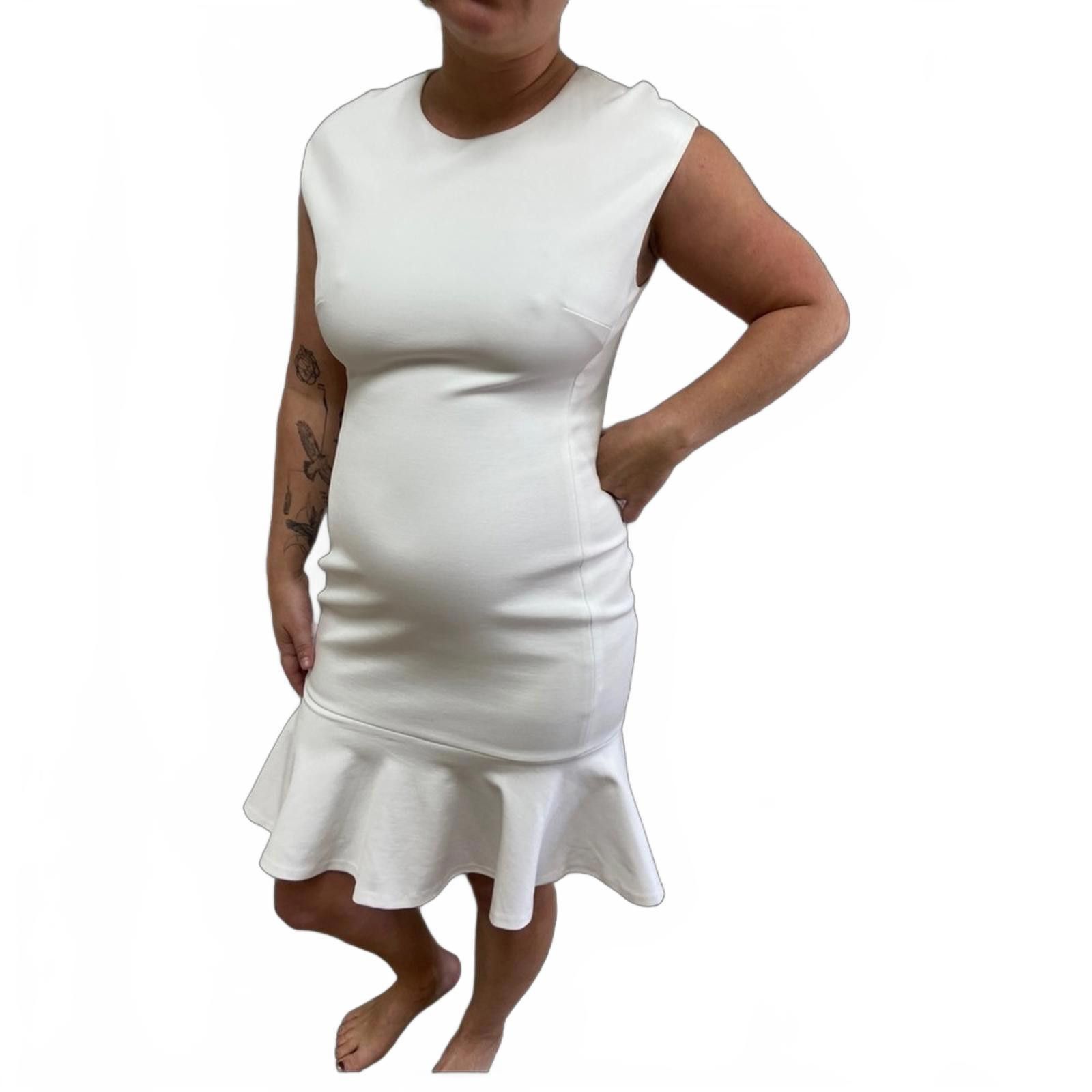 Polo Ralph Lauren Polo Ralph Lauren 6 White Stretch Knit Sheath Dress Size M / US 6-8 / IT 42-44 - 6 Thumbnail