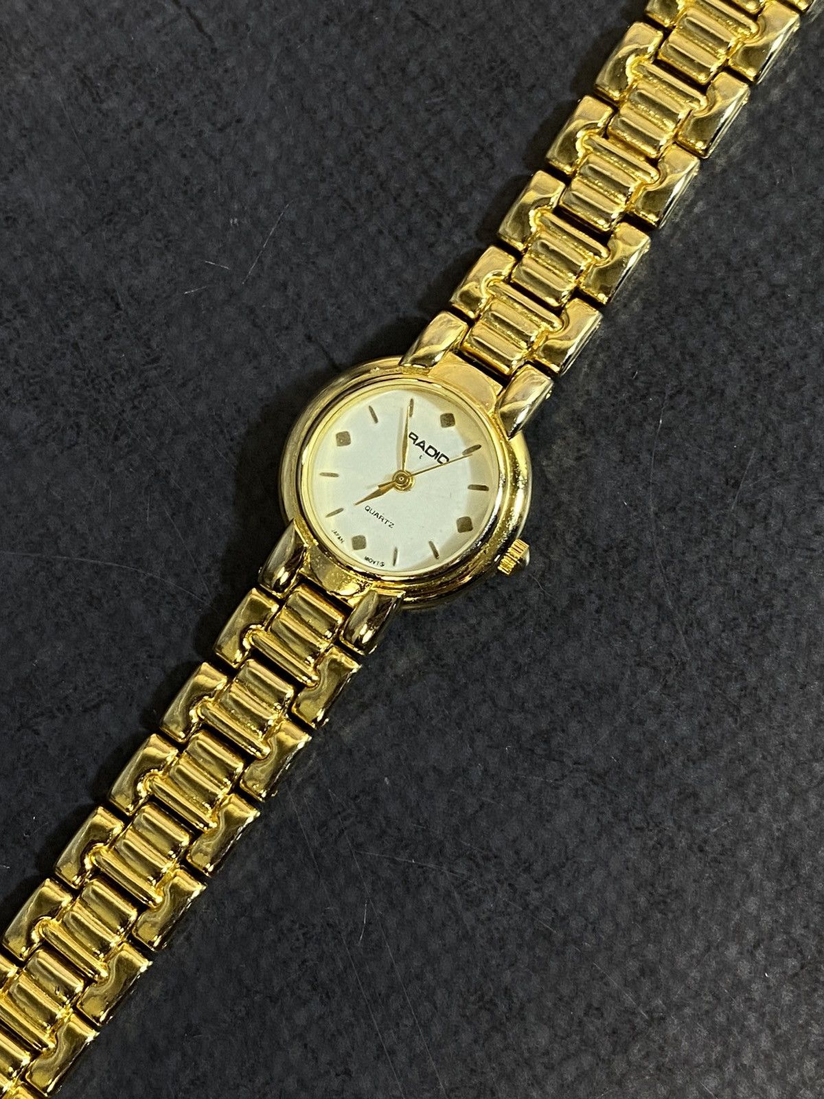Japanese Brand × Vintage Classic RADIO Watch with Gold Bracelet Japan Mov’t Size ONE SIZE - 7 Thumbnail