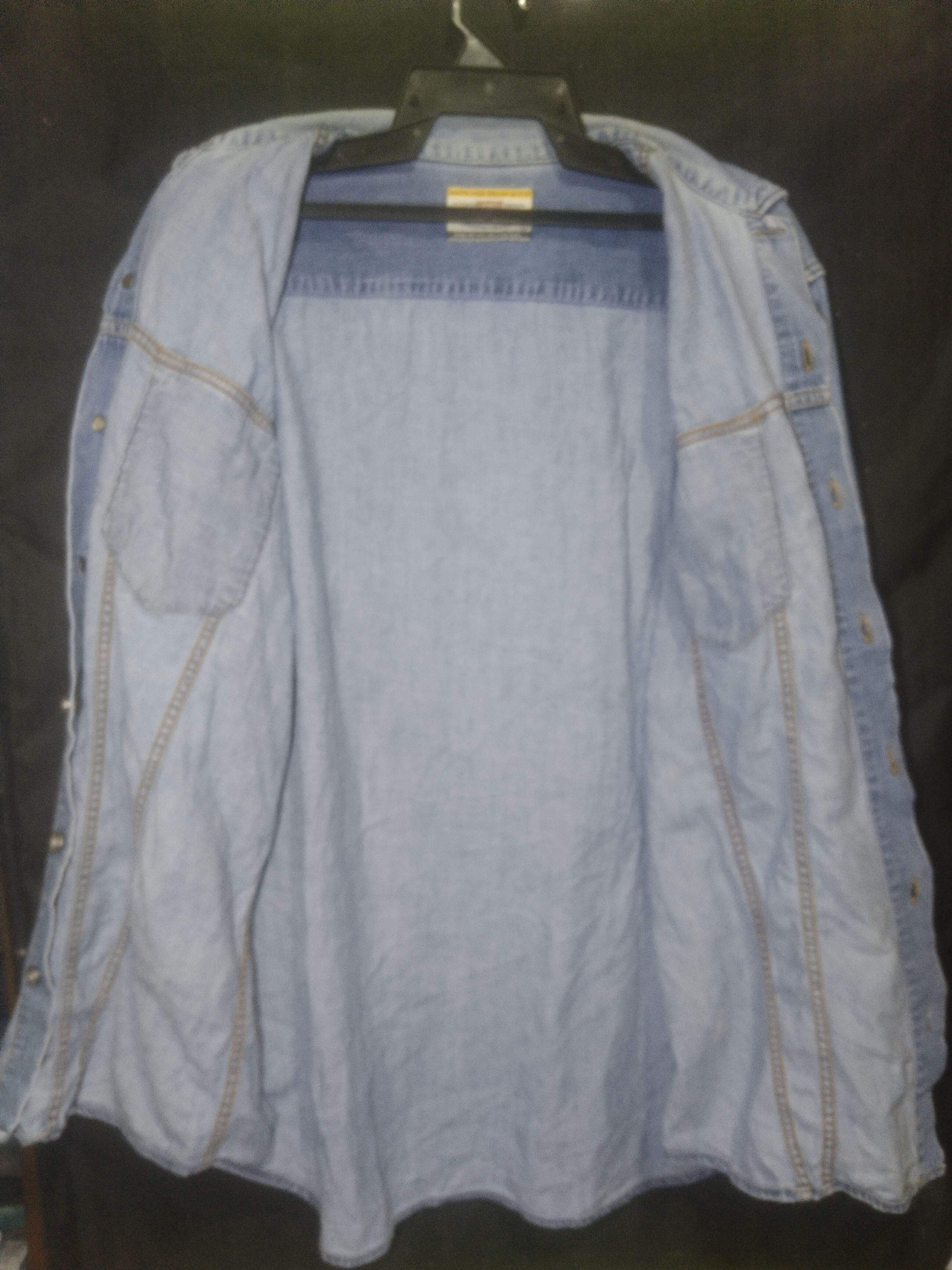 Levi's × Vintage Vintage 90's Levi's long sleeve denim button fly shirt Size US L / EU 52-54 / 3 - 4 Thumbnail
