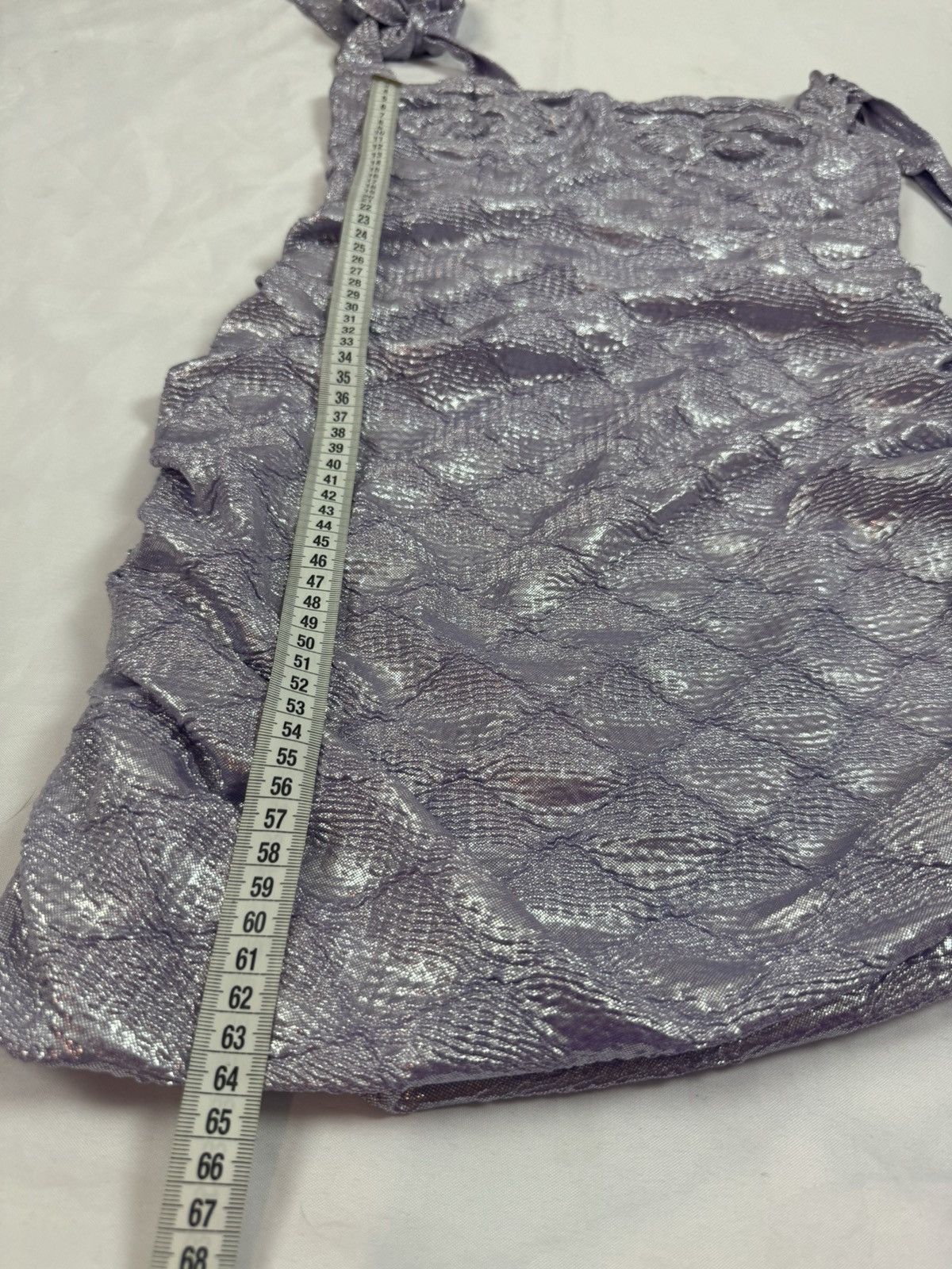 Lioness Lioness Senorita tie shoulder ruched dress in lilac snake Size S / US 4 / IT 40 - 10 Thumbnail