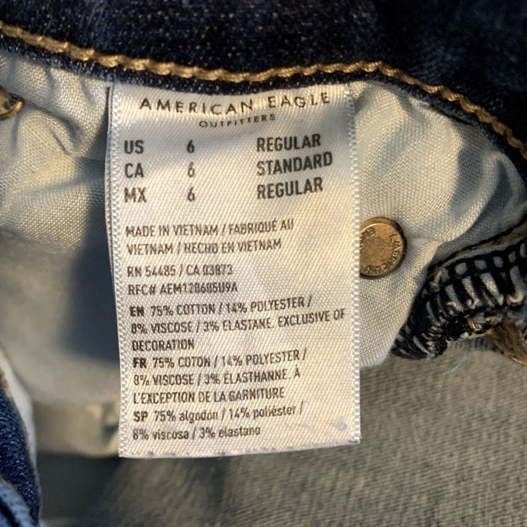 American Eagle Outfitters American Eagle Jeans Womens 6 Blue Super High Rise Flare Hippie Preppy Cowgirl Shirt? Size 28" / US 6 / IT 42 - 5 Thumbnail