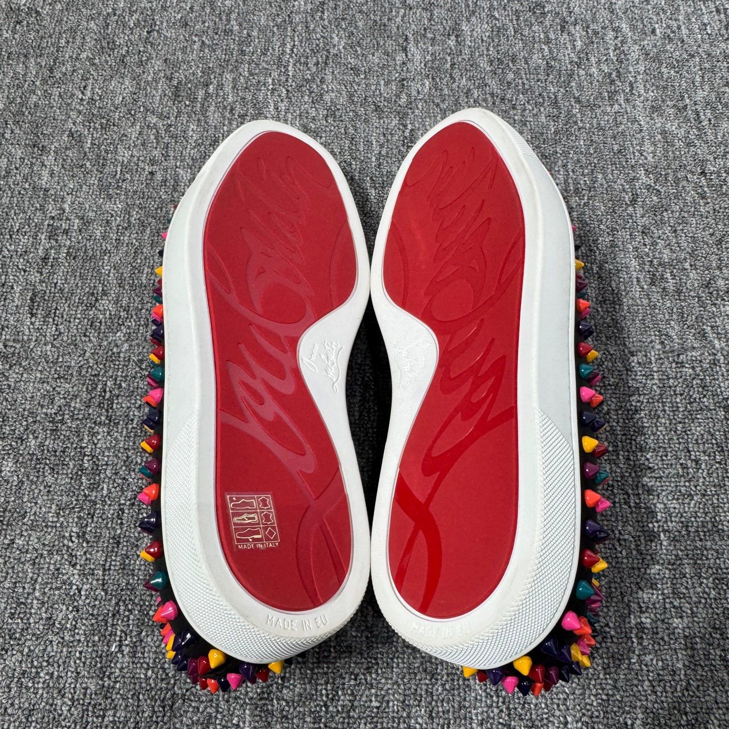 Christian Louboutin Christian Louboutin Rainbow Studs 40 Trainers NWT Size US 7 / EU 40 - 4 Thumbnail