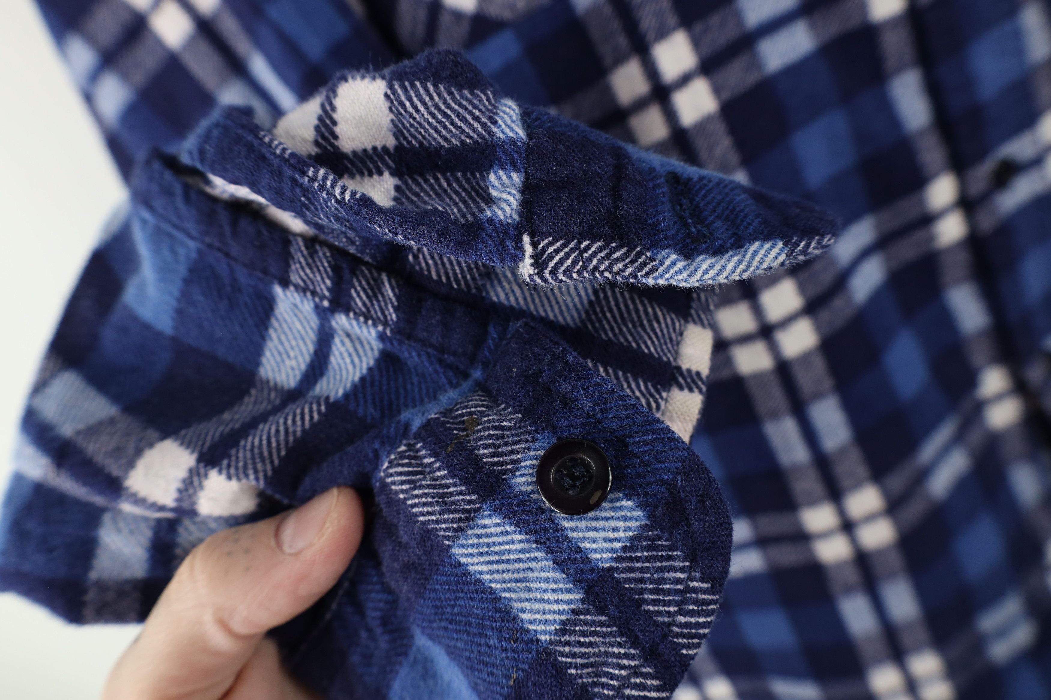 Vintage Vintage 90s Streetwear Flannel Collared Button Shirt Size US L / EU 52-54 / 3 - 7 Thumbnail