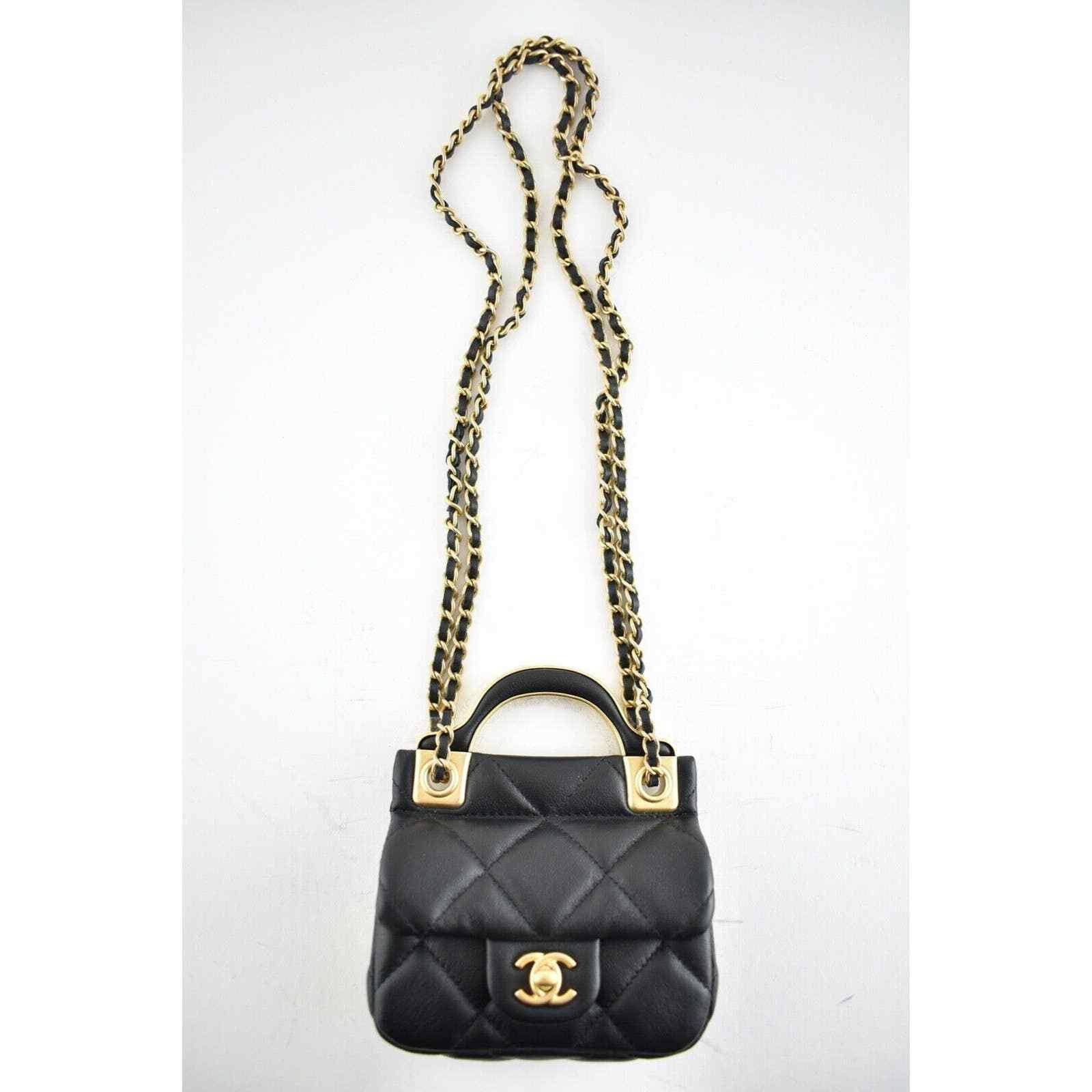 Chanel Chanel With Chain Handle Shoulder Crossbody Bag Size ONE SIZE - 2 Thumbnail