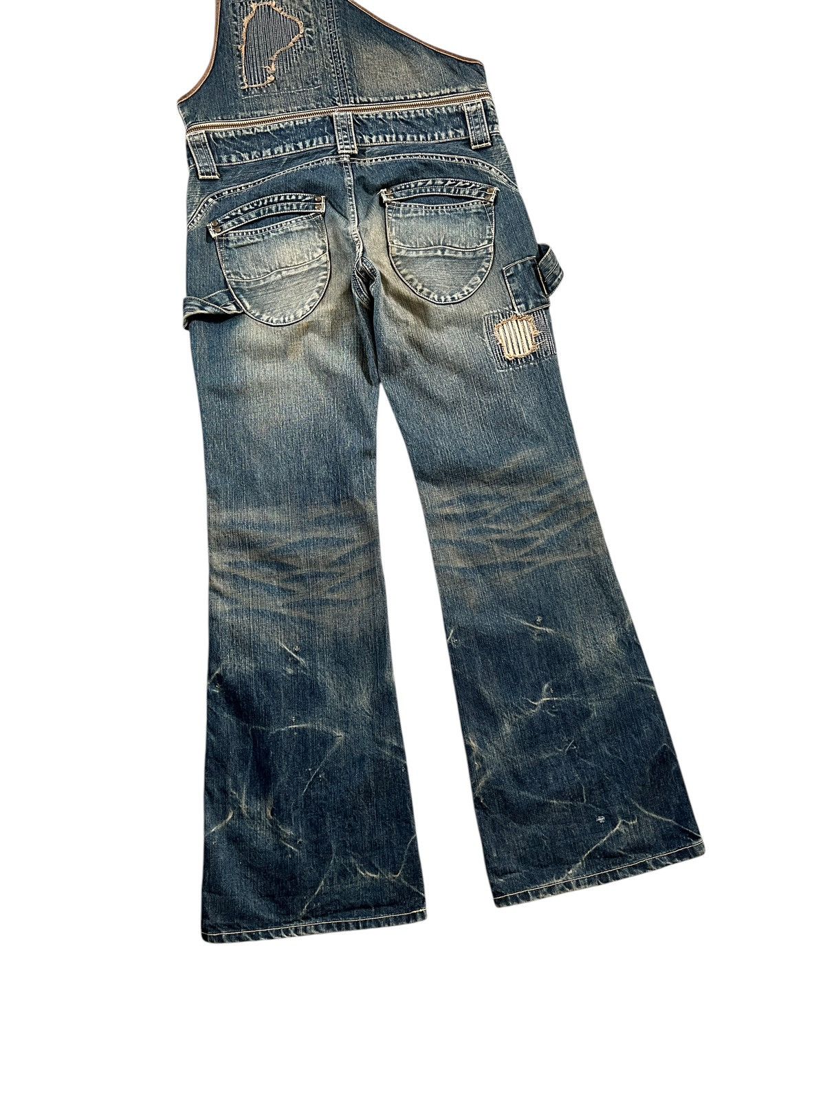 If Six Was Nine × Japanese Brand × Le Grande Bleu (L.G.B.) Vintage 90s Rise Rily 🇯🇵 2 in 1 Overalls Size US 34 / EU 50 - 11 Thumbnail