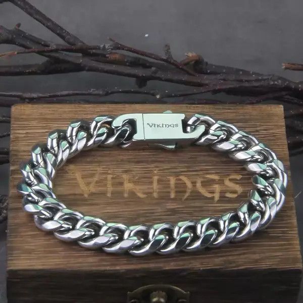 Other 21 Cm Punk Curb Cuban Link Chain Bracelets Size ONE SIZE - 3 Thumbnail