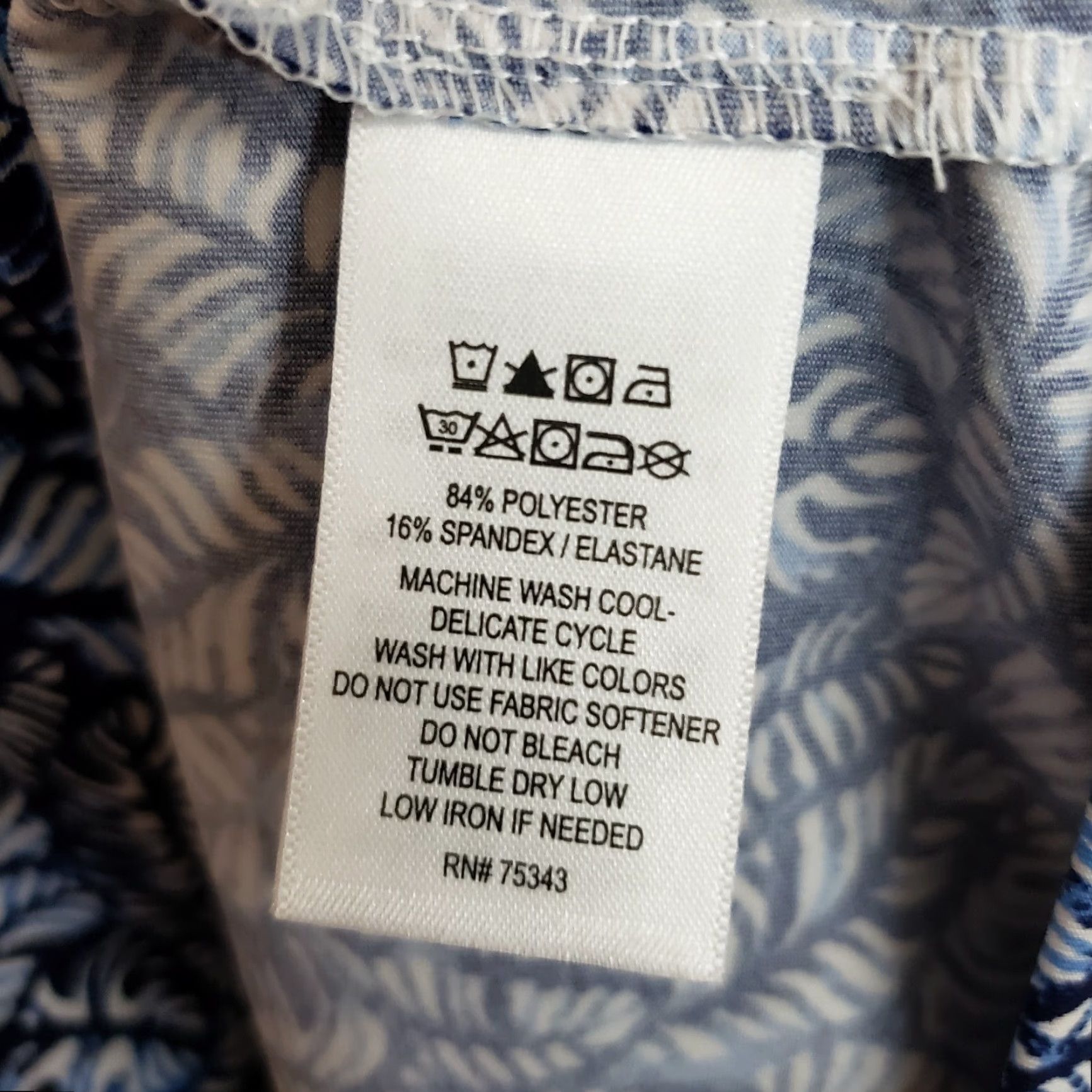 Tommy Bahama Tommy Bahama Golf Polo Womens Sz Medium Blue White 1/4 Zip Short Sleeve Size 32" / US 10 / IT 46 - 8 Thumbnail