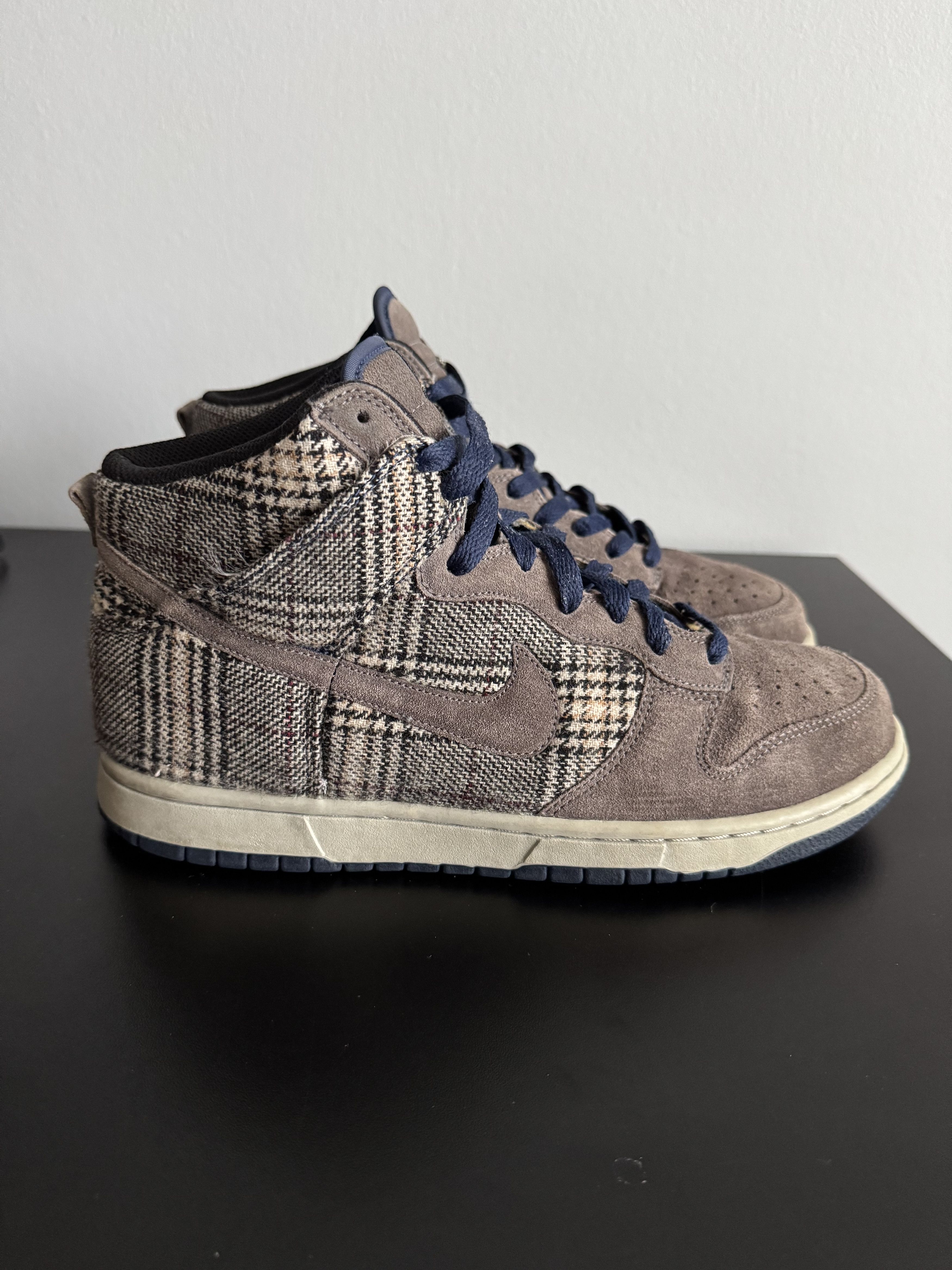 Nike Nike Dunk High Premium Tweed Pack 2007 306968-003 sb harris Size US 10 / EU 43 - 3 Thumbnail