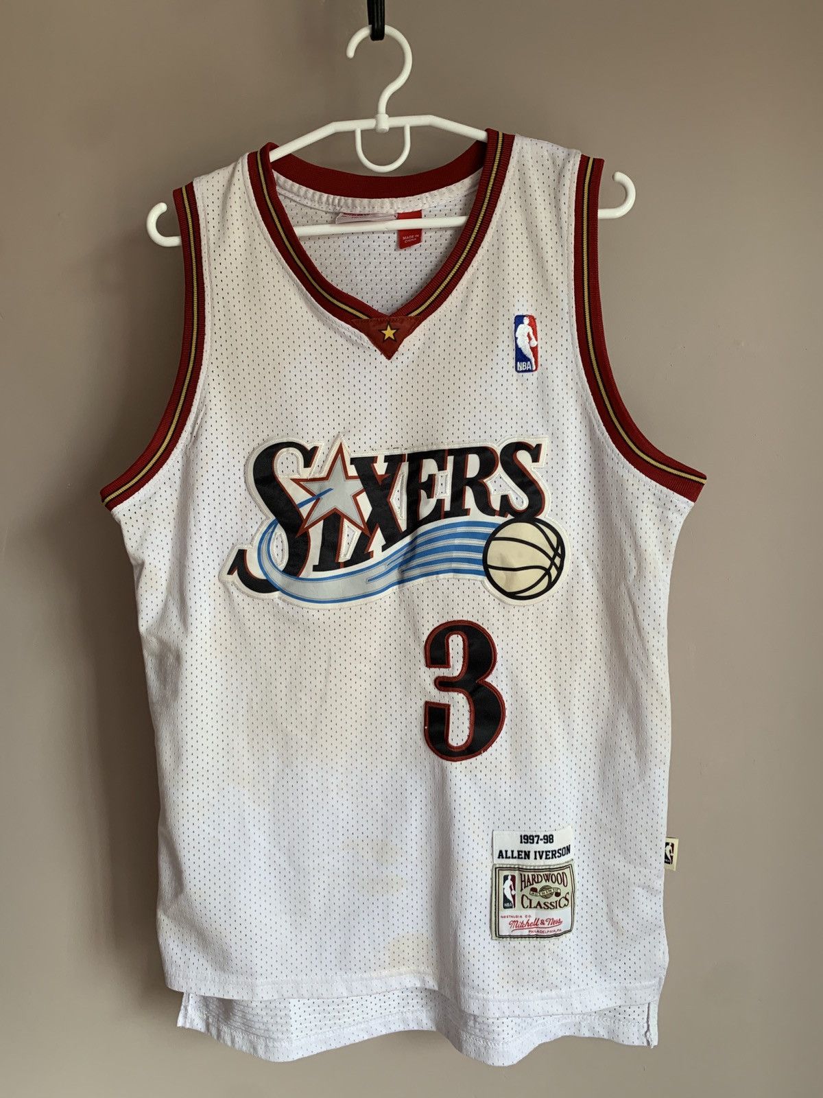 NBA Philadelphia Sixers Basketball Shirt NBA 76ers Iverson #3 Size US S / EU 44-46 / 1 - 1 Thumbnail