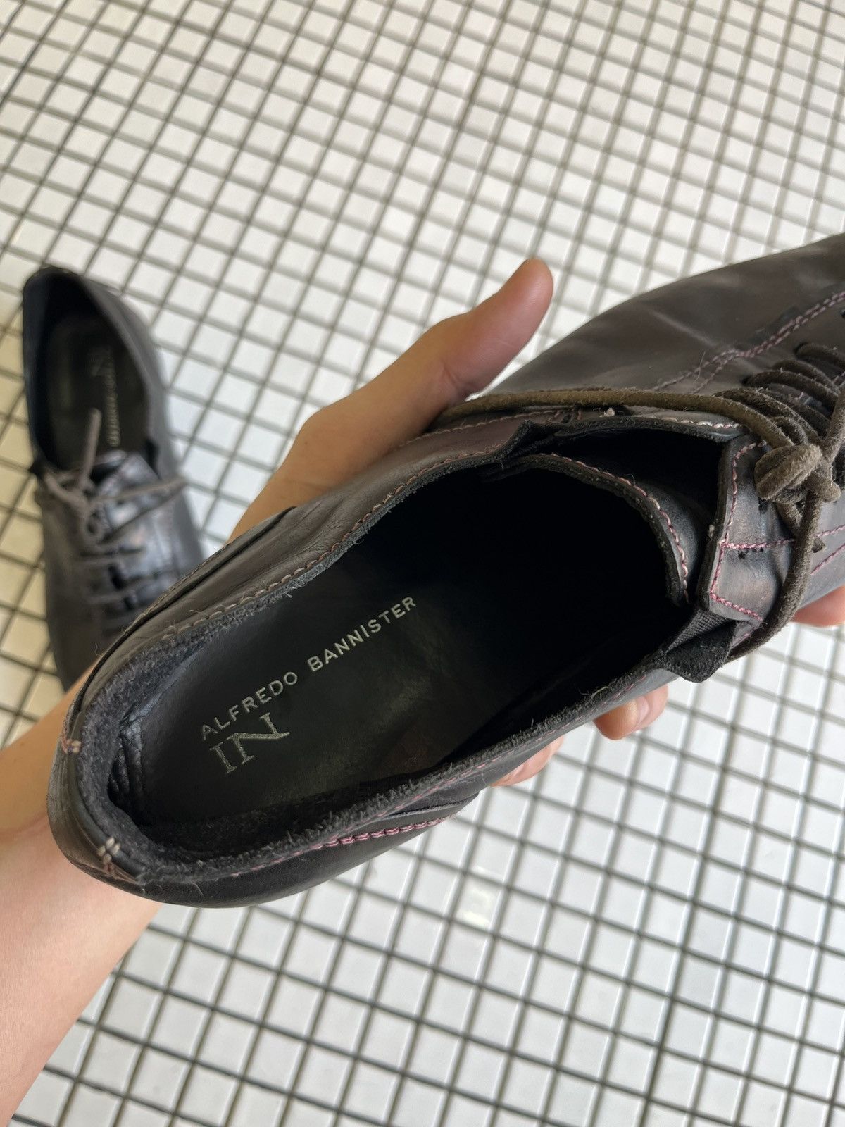 Alfredo Bannister RARE// Alfredo Bannister Black Leather Shoes Size US 10 / EU 43 - 5 Thumbnail