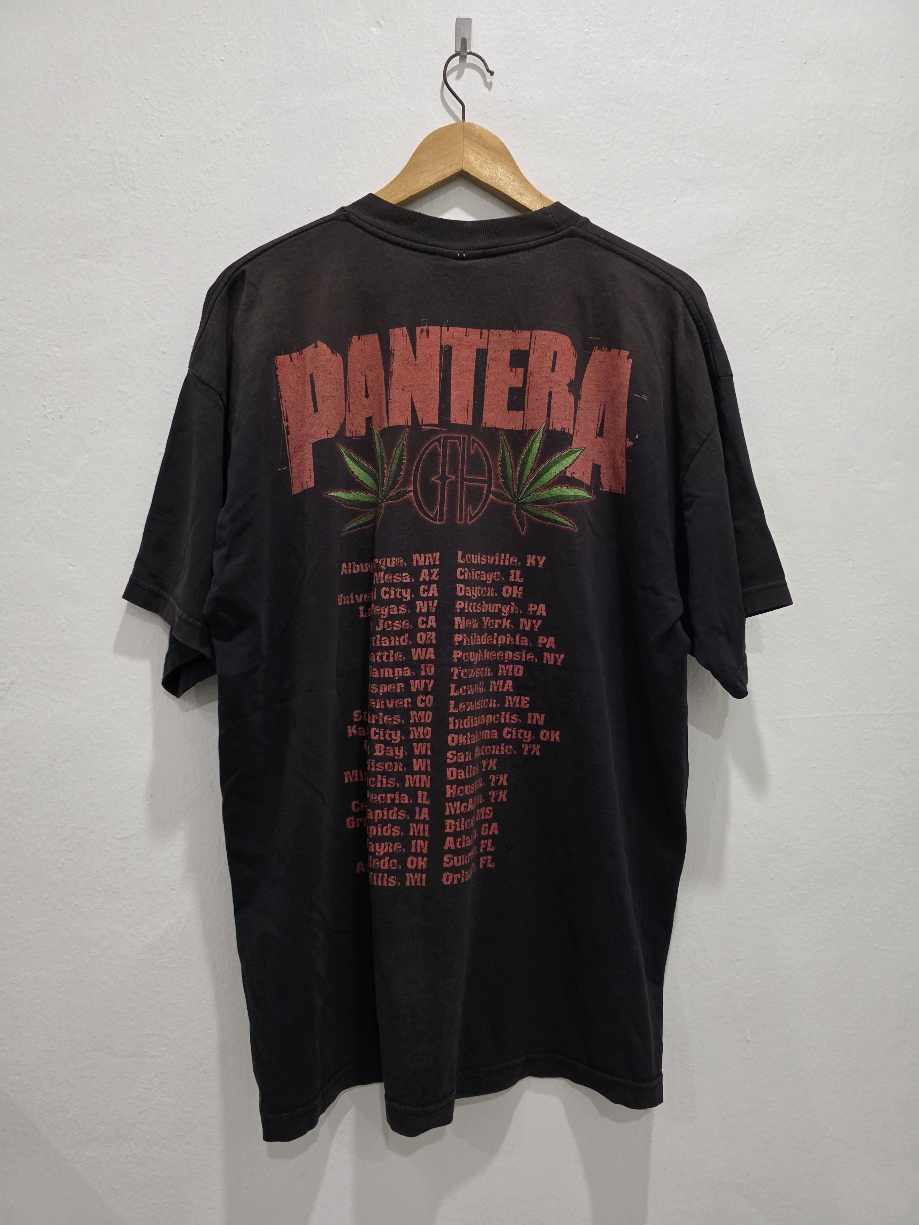 Band Tees Vintage 90s Pantera Tshirt Size US XL / EU 56 / 4 - 9 Thumbnail