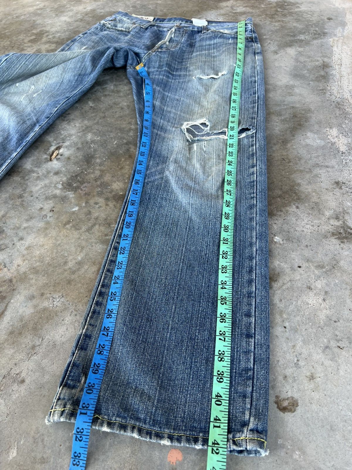 Abercrombie & Fitch Vintage Flare Abercrombie & Fitch Distress Jean Size US 32 / EU 48 - 5 Thumbnail