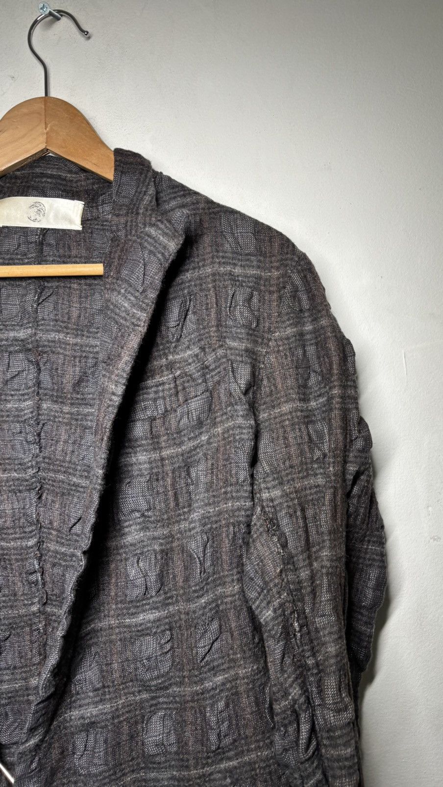 Marc Le Bihan Marc le Bihan vintage archive couture blazer checked wool s Size 46S - 3 Thumbnail