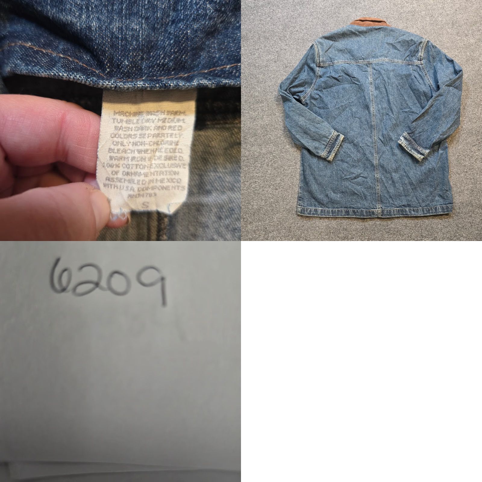 Lee VINTAGE Lee Jacket Womens Small Blue Denim Chore Coat Pockets Utility 90s Shirt Size S / US 4 / IT 40 - 8 Thumbnail