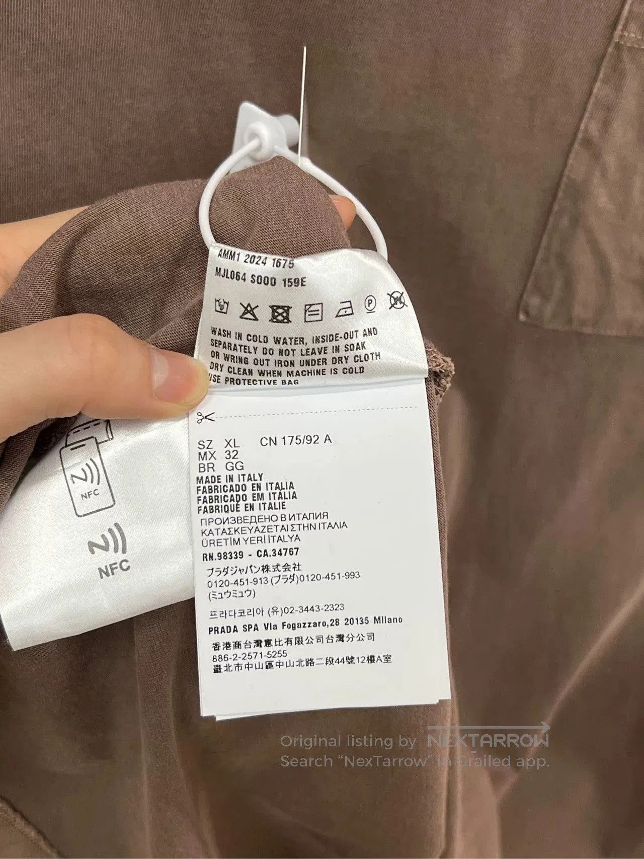 Miu Miu Miumiu Cocoa Embroidered Sweatshirt. Size XL / US 12-14 / IT 48-50 - 5 Thumbnail