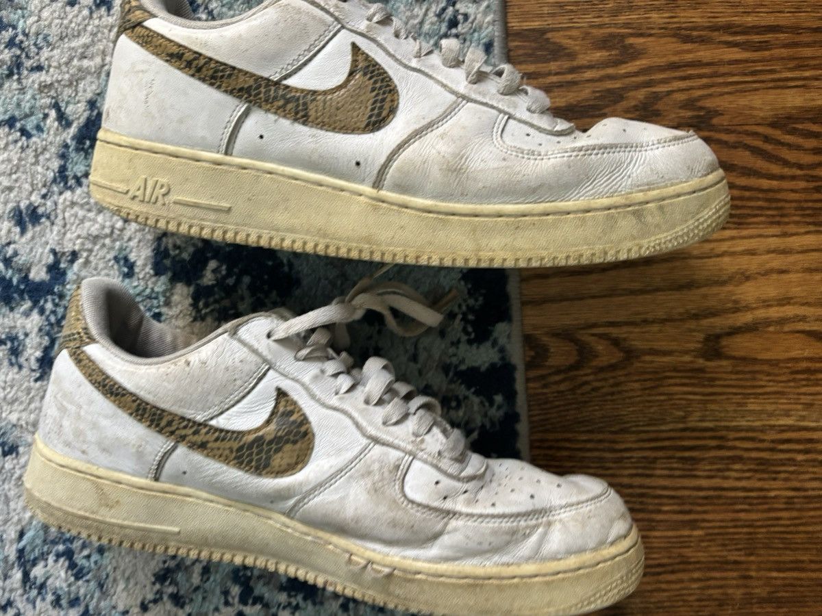 Nike Air Force 1 Low Ivory Snake Size US 12 / EU 45 - 1 Thumbnail