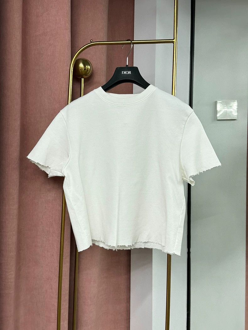 LOEWE White logo T-shirt short-sleeved top