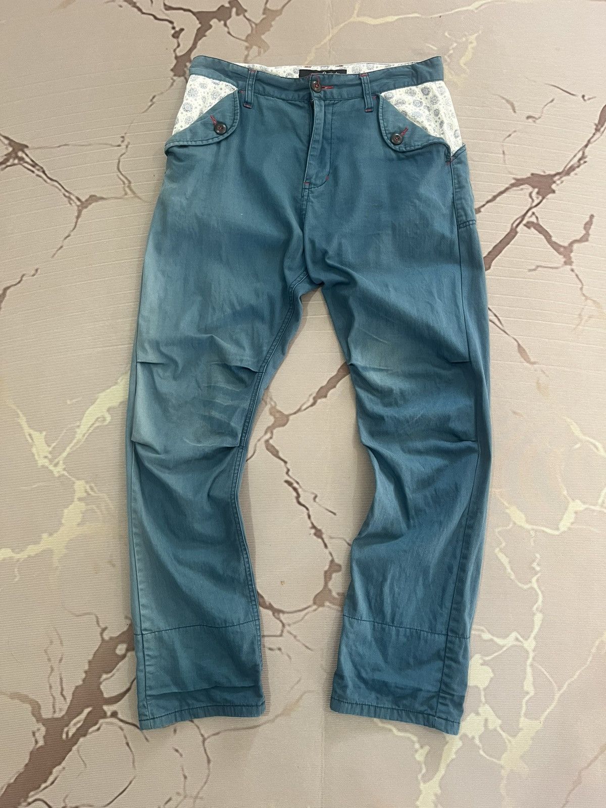Japanese Brand Dominate Handcrafted Jeans Faded Contrast Lining Size US 32 / EU 48 - 1 Thumbnail